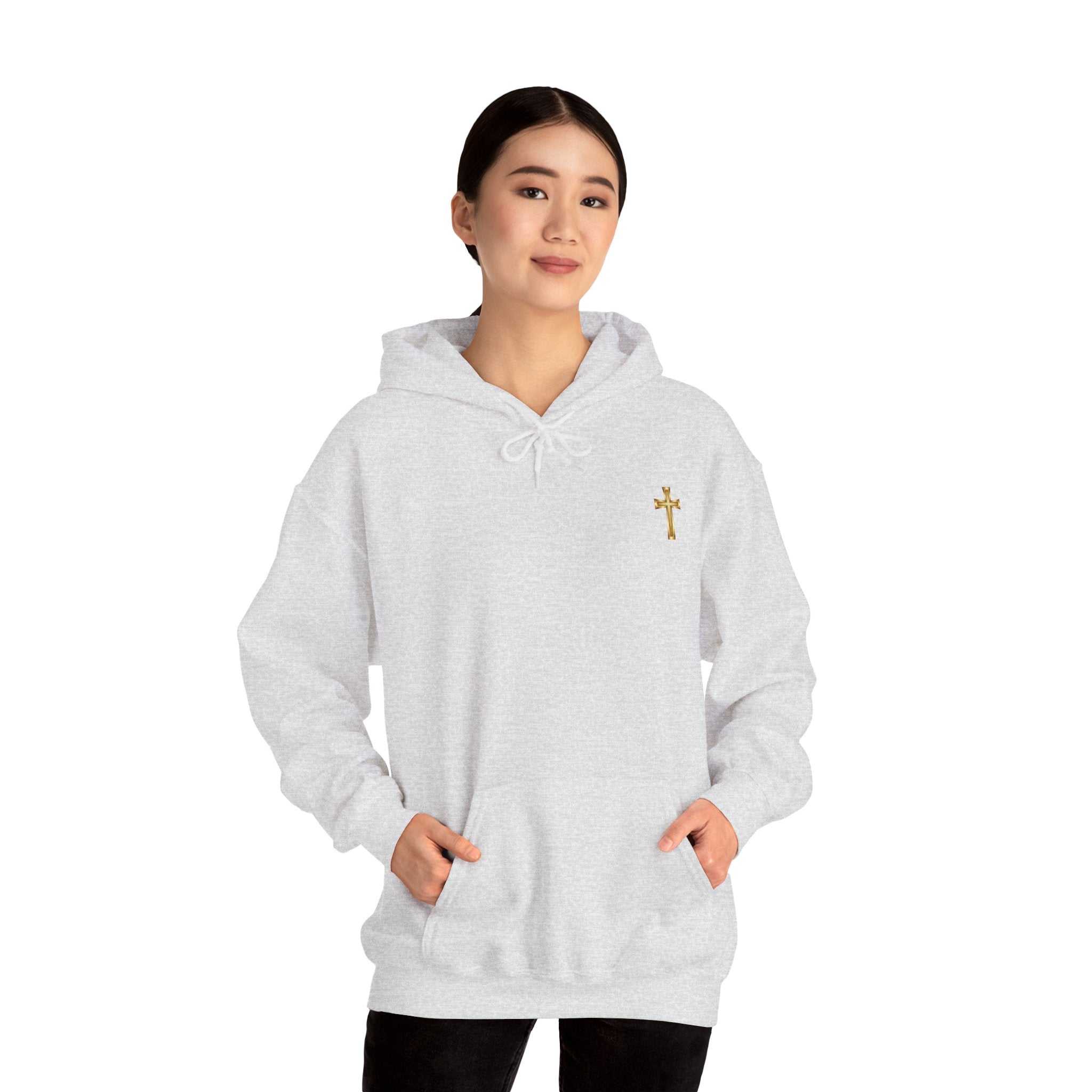 Christian Cross Hoodie "If It's Not From God I'll Wait" Inspirational Faith Sweatshirt