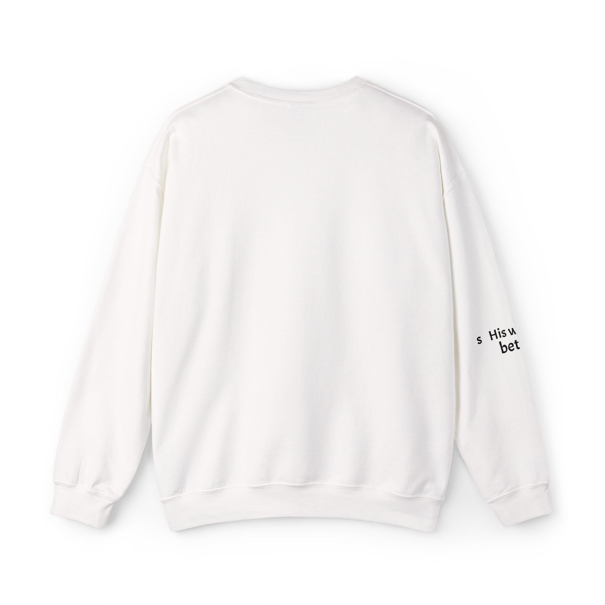 Christian Cross Crewneck Sweatshirt Minimal Faith Graphic