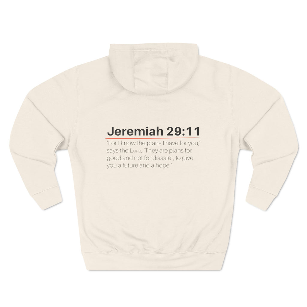 Jeremiah 29:11 Hoodie Christian Bible Verse Fleece Hoodie