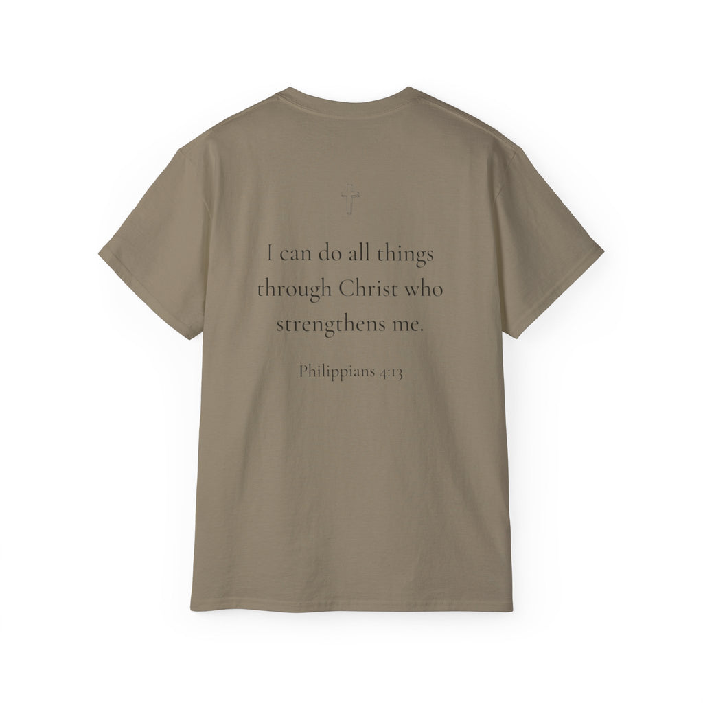 Child of God T-Shirt Philippians 4:13 Inspirational Christian Tee