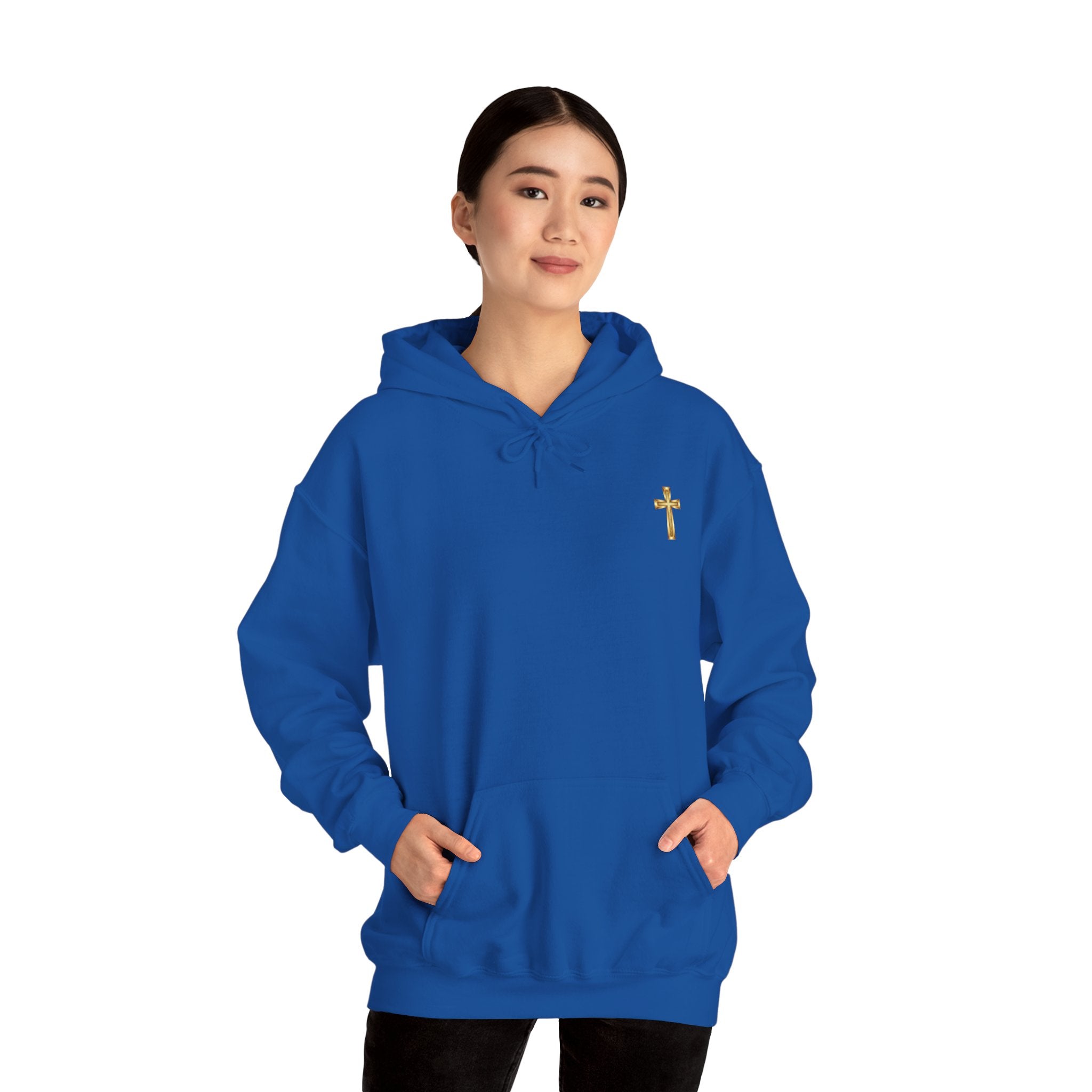 Christian Cross Hoodie "If It's Not From God I'll Wait" Inspirational Faith Sweatshirt