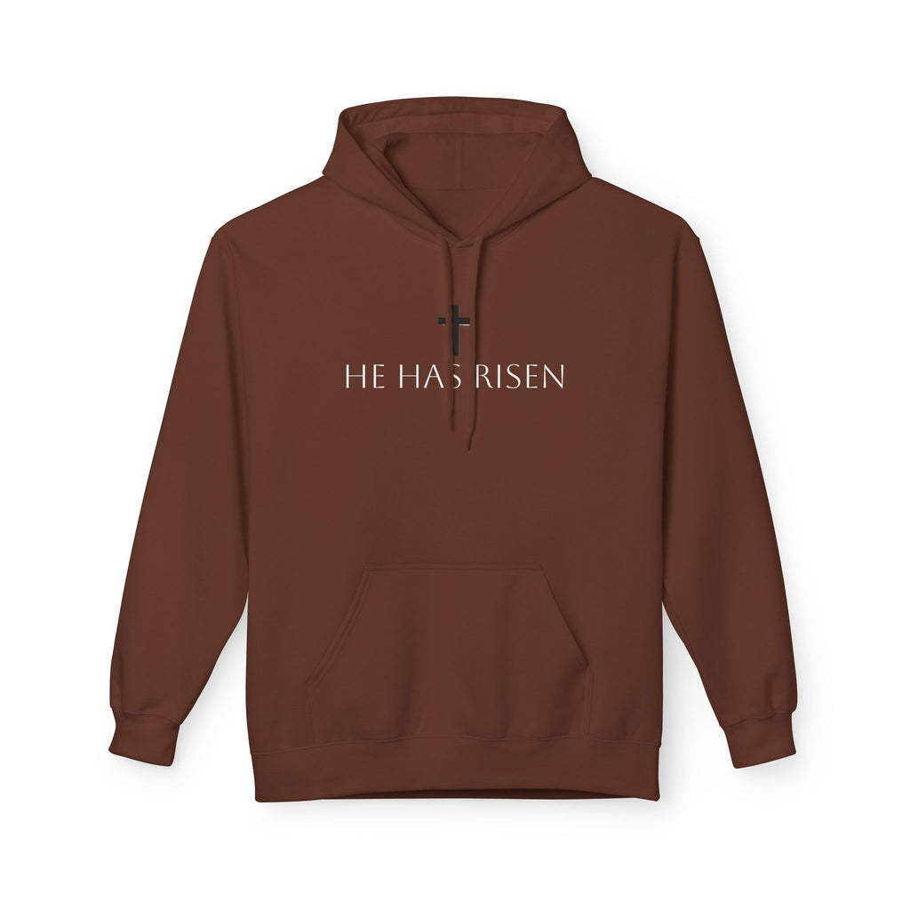 He Has Risen Hoodie  Christian Easter Scripture Pullover (Matthew 28:6)