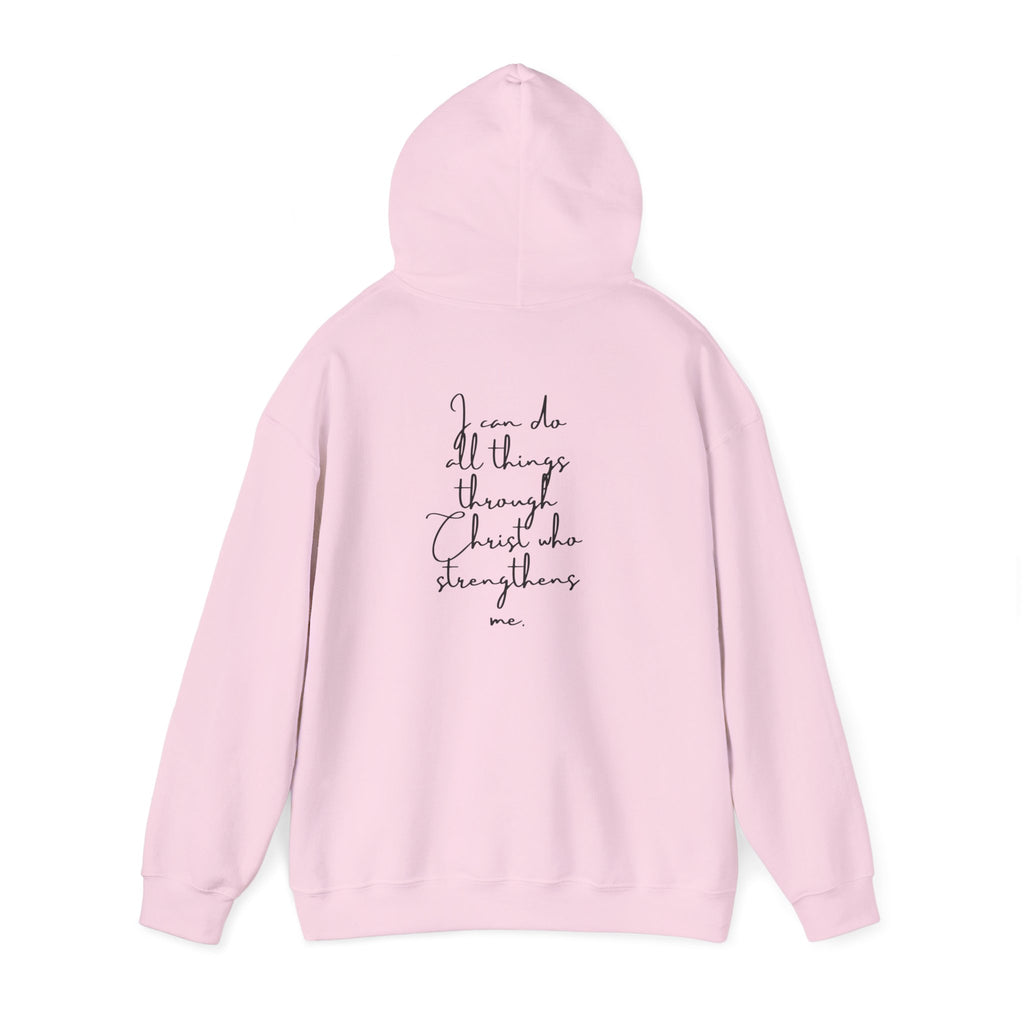 Philippians 4:13 Hoodie 'I Can Do All Things' Inspirational Faith Sweatshirt