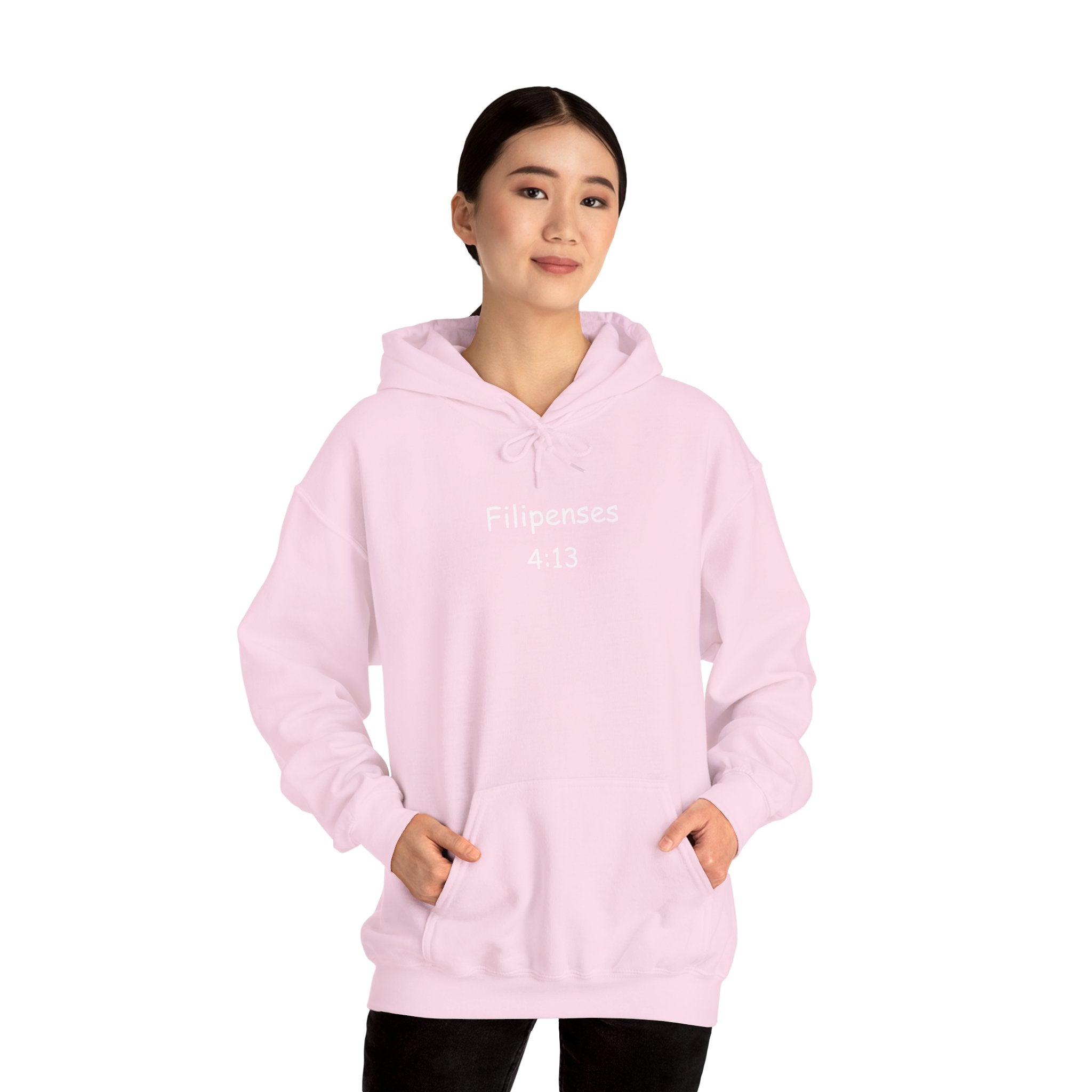 Filipenses 4:13 Hoodie 'Todo lo puedo en Cristo que me fortalece'.