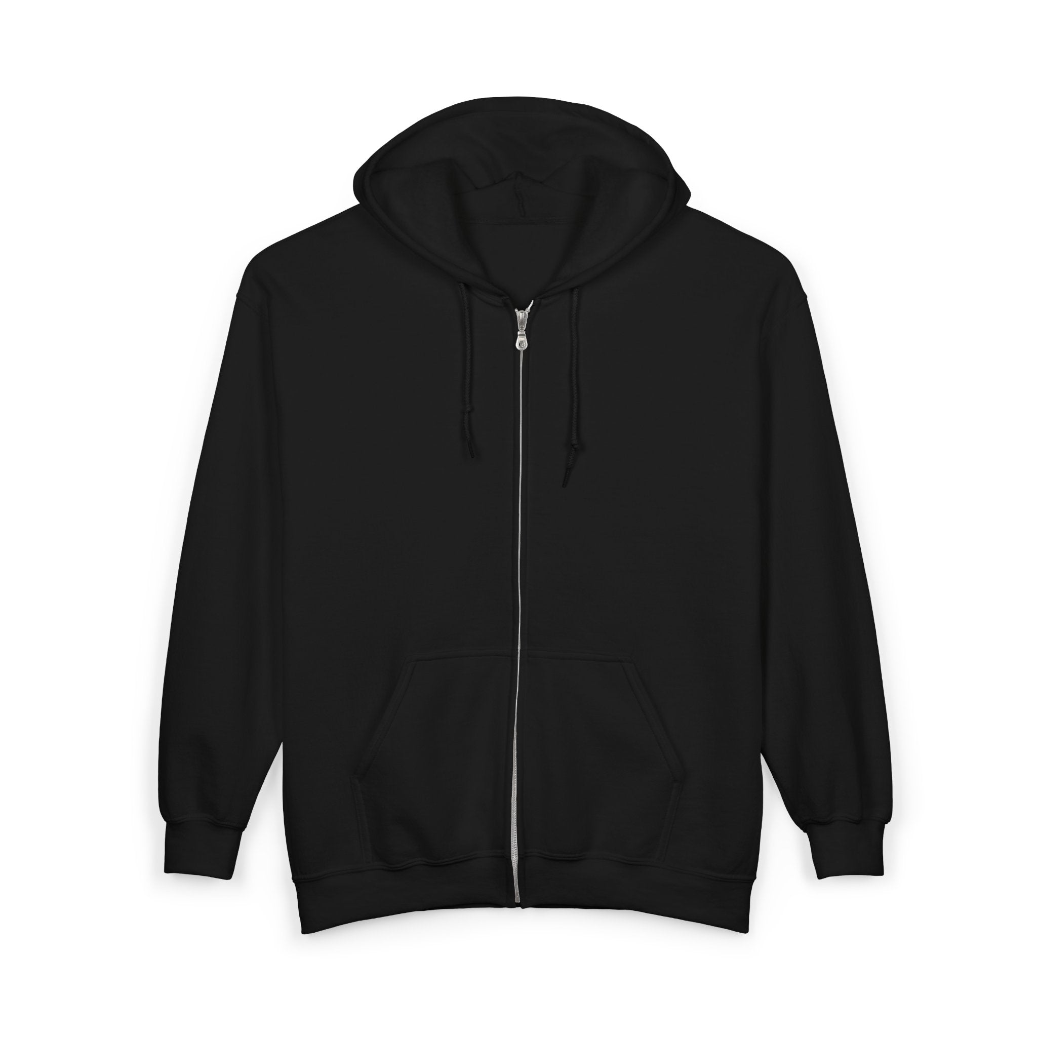 Daily Motivation Quote Zip Hoodie ripped paper design, calming neutral tones
