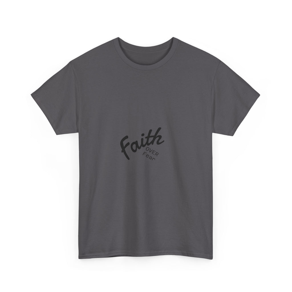 Faith Over Fear "God First" Tee Inspirational Christian T-Shirt