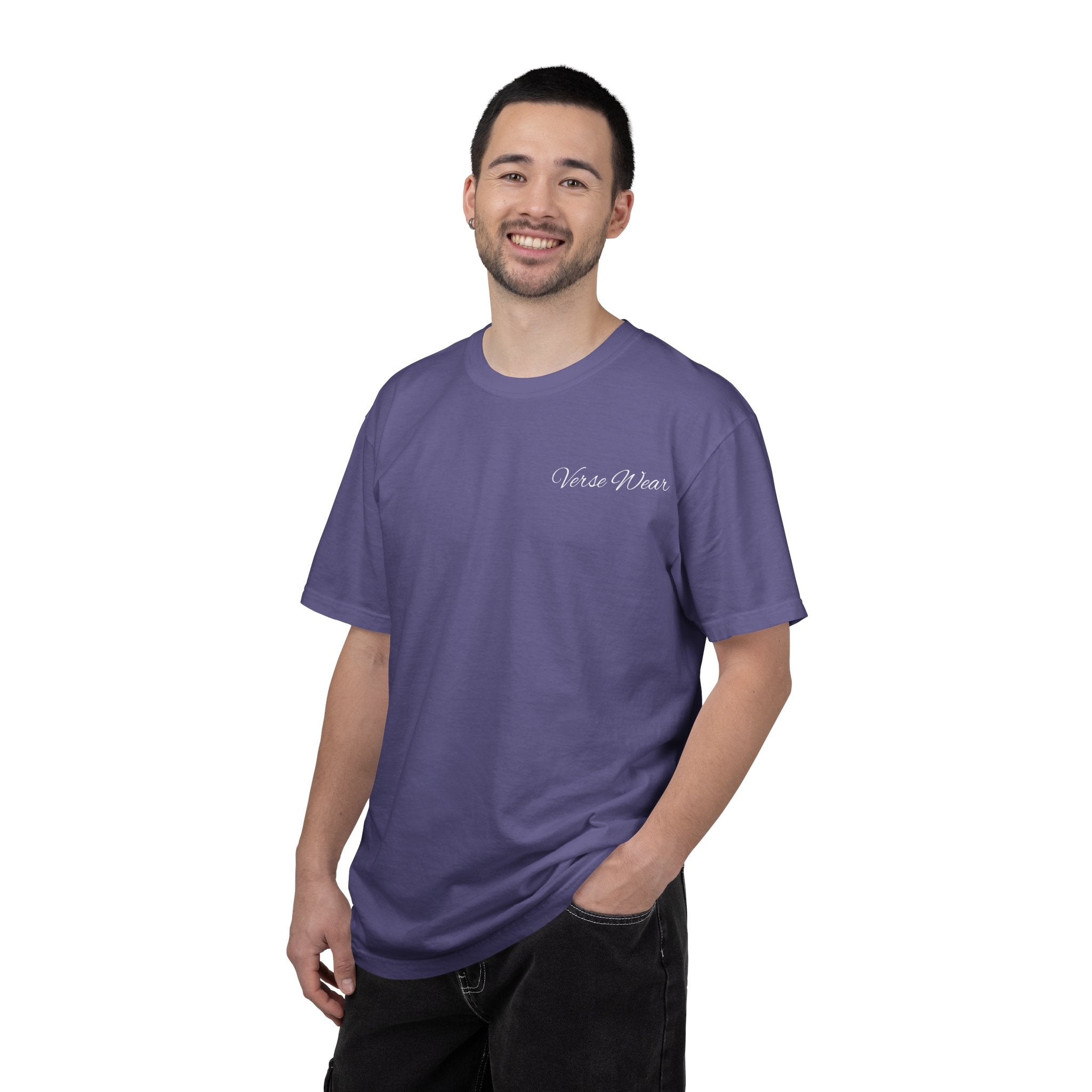 Pray Work Trust Tee Garment-Dyed Brown Inspirational T-Shirt