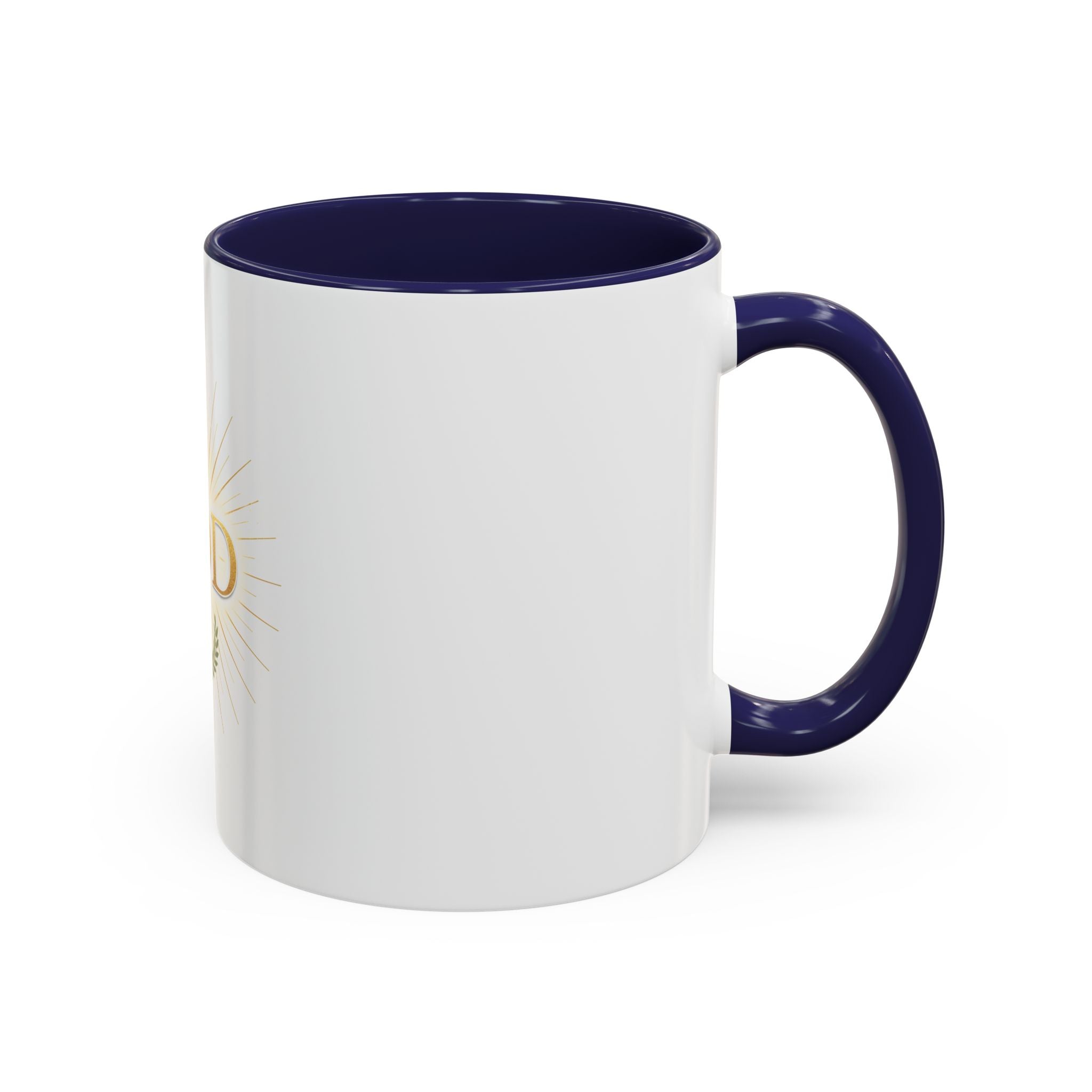 God Radiant Accent Coffee Mug — Inspirational Christian Ceramic Mug