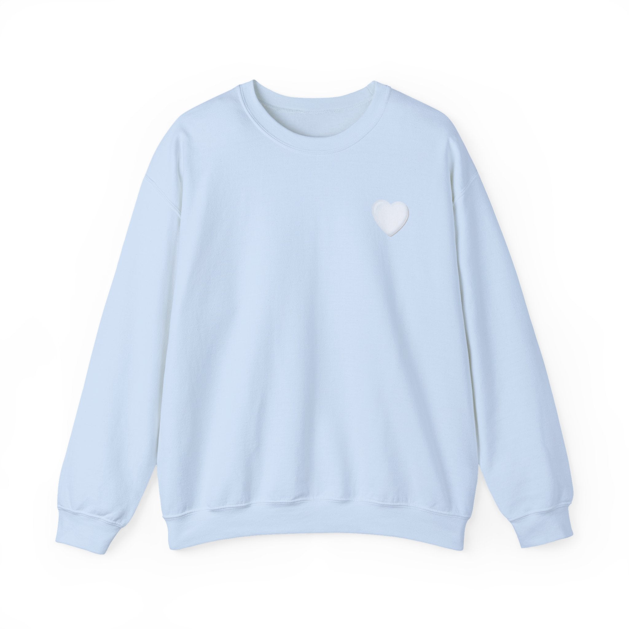 Crewneck Sweatshirt — 'Dios nunca falla' Script Heart Spiritual Pullover