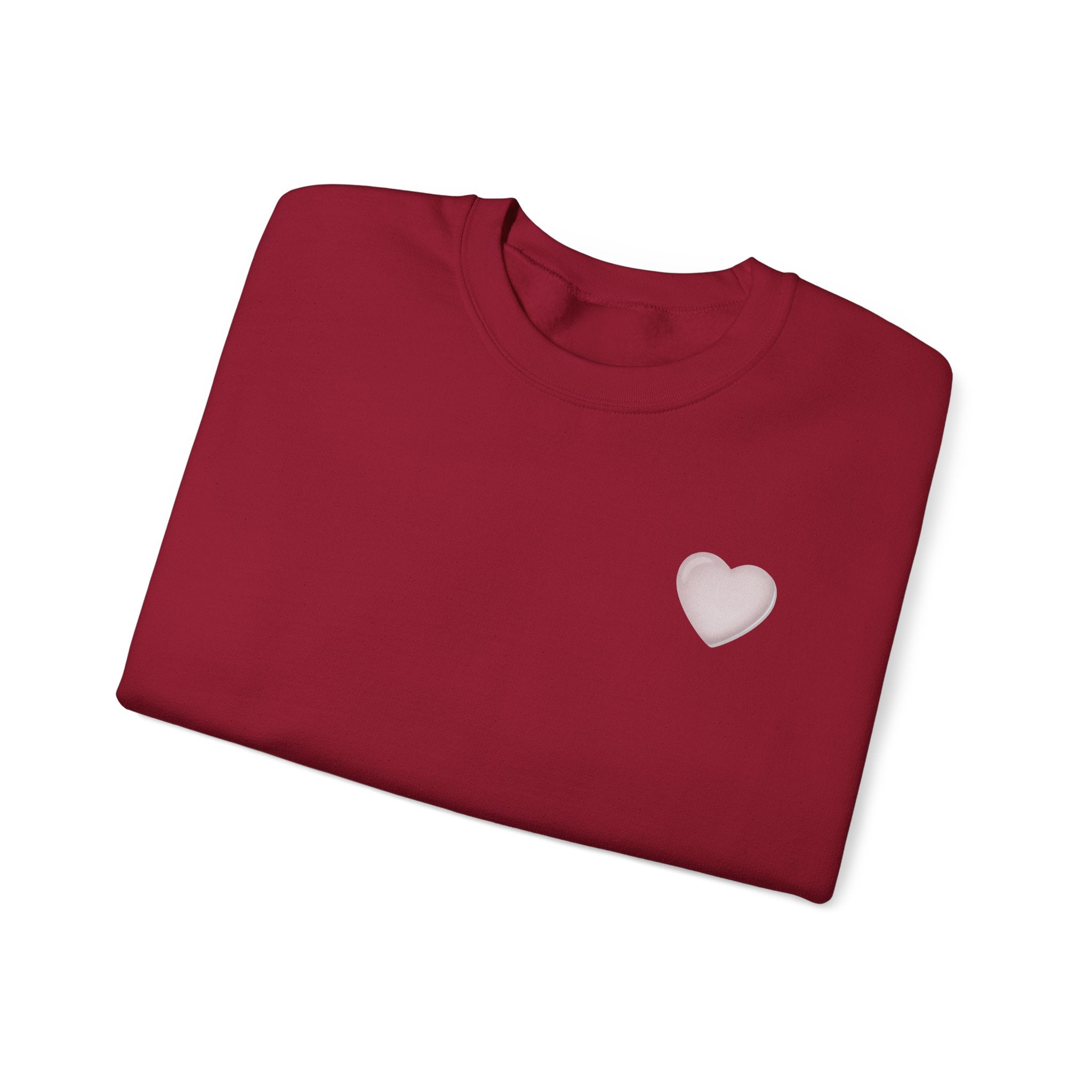 Crewneck Sweatshirt — 'Dios nunca falla' Script Heart Spiritual Pullover