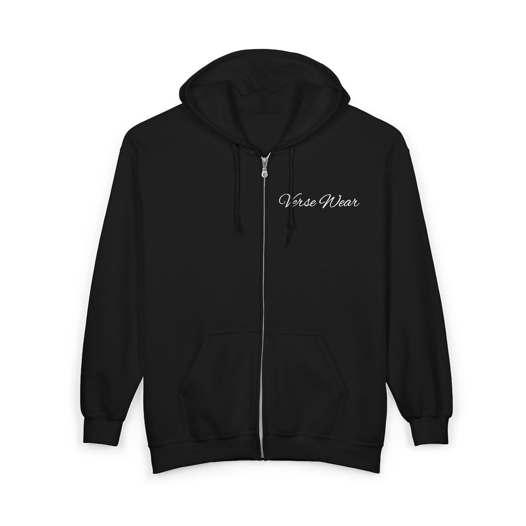 Inspirational Quote Zip Hoodie "Everything You Do Comes Back To You"