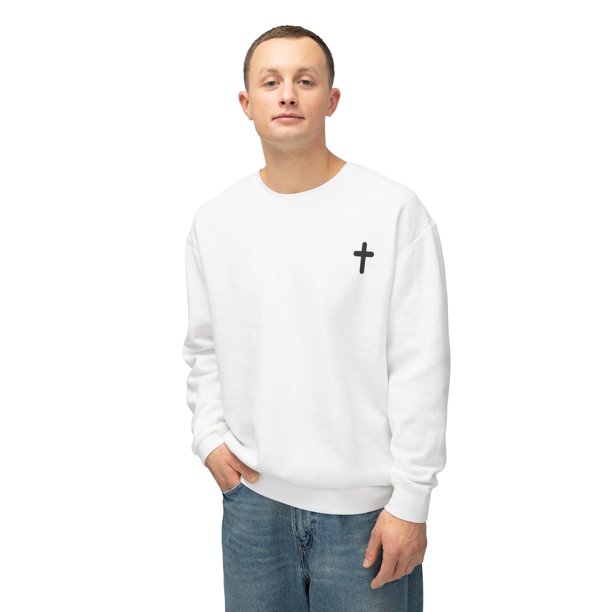 Dios nunca falla. — Small Cross Front & "Dios nunca falla" Script Back