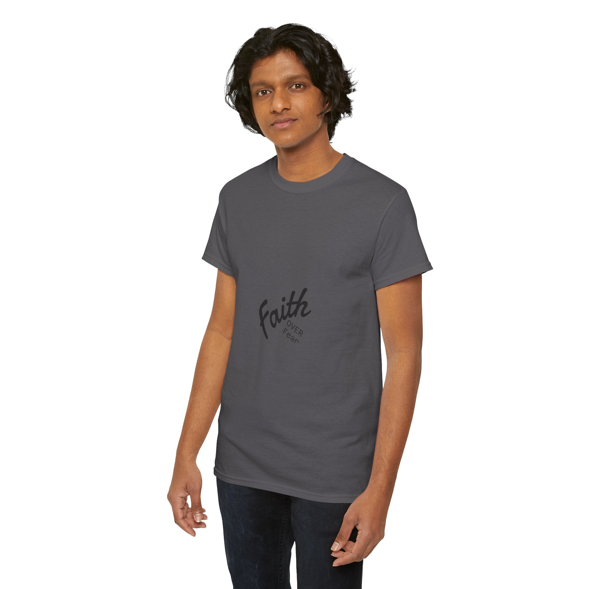 Faith Over Fear "God First" Tee Inspirational Christian T-Shirt