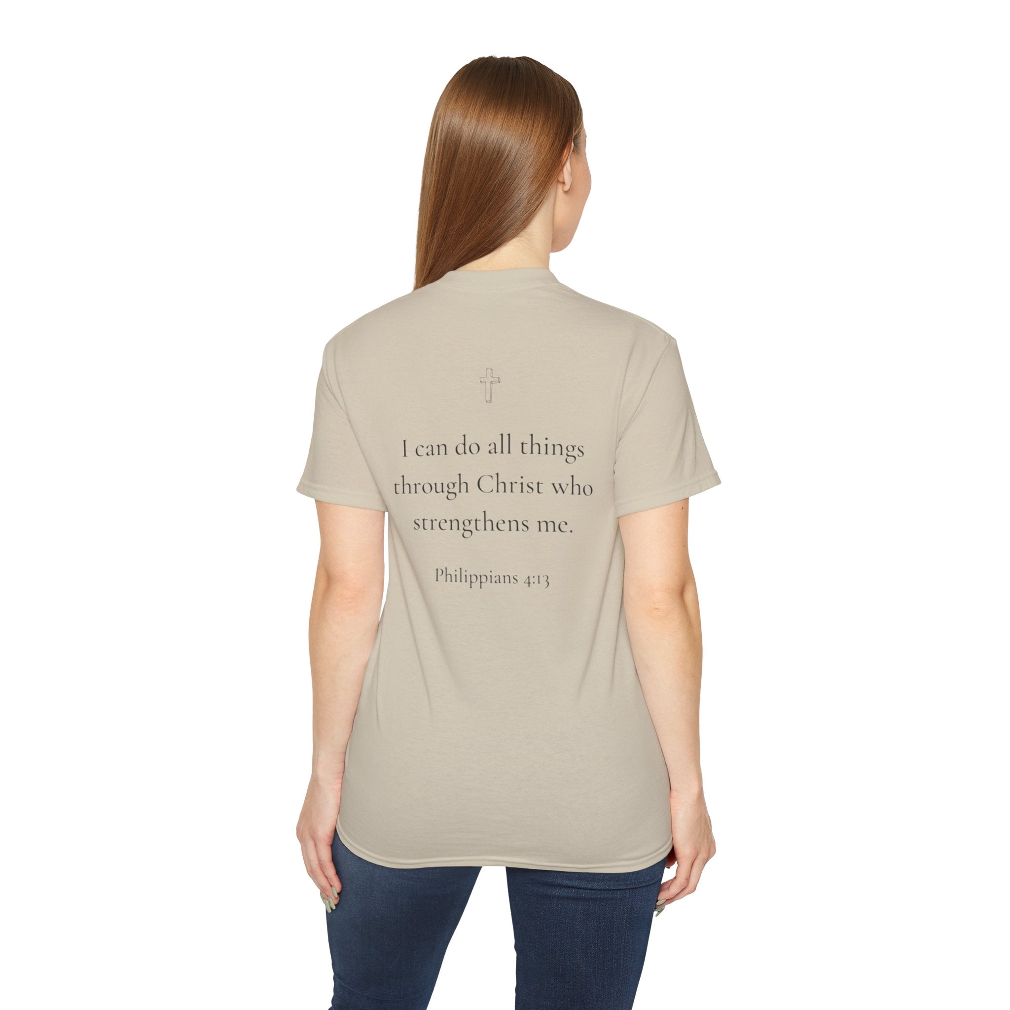 Child of God T-Shirt Philippians 4:13 Inspirational Christian Tee