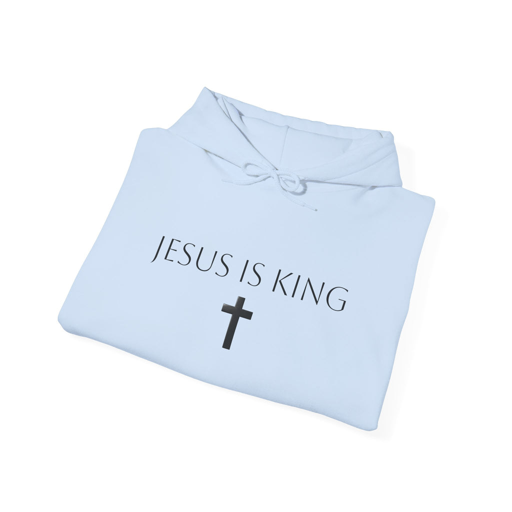 Minimal Cross Hoodie Small Center Chest Cross Graphic Religious Pullover