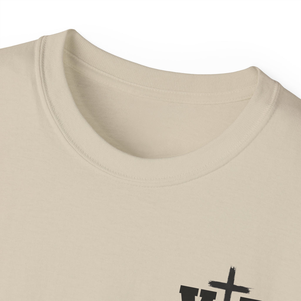 Faith Over Fear T-Shirt — Christian Cross Chest Logo Tee
