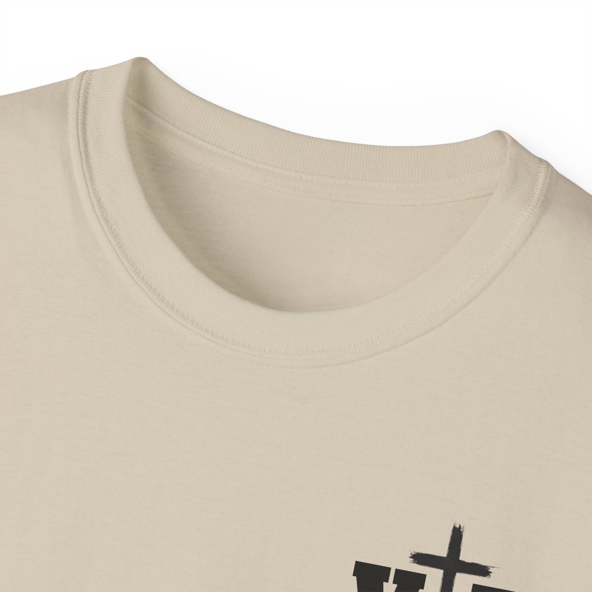 Faith Over Fear T-Shirt — Christian Cross Chest Logo Tee