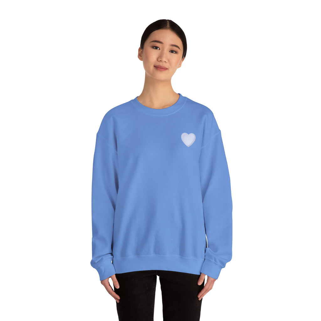Crewneck Sweatshirt — 'Dios nunca falla' Script Heart Spiritual Pullover