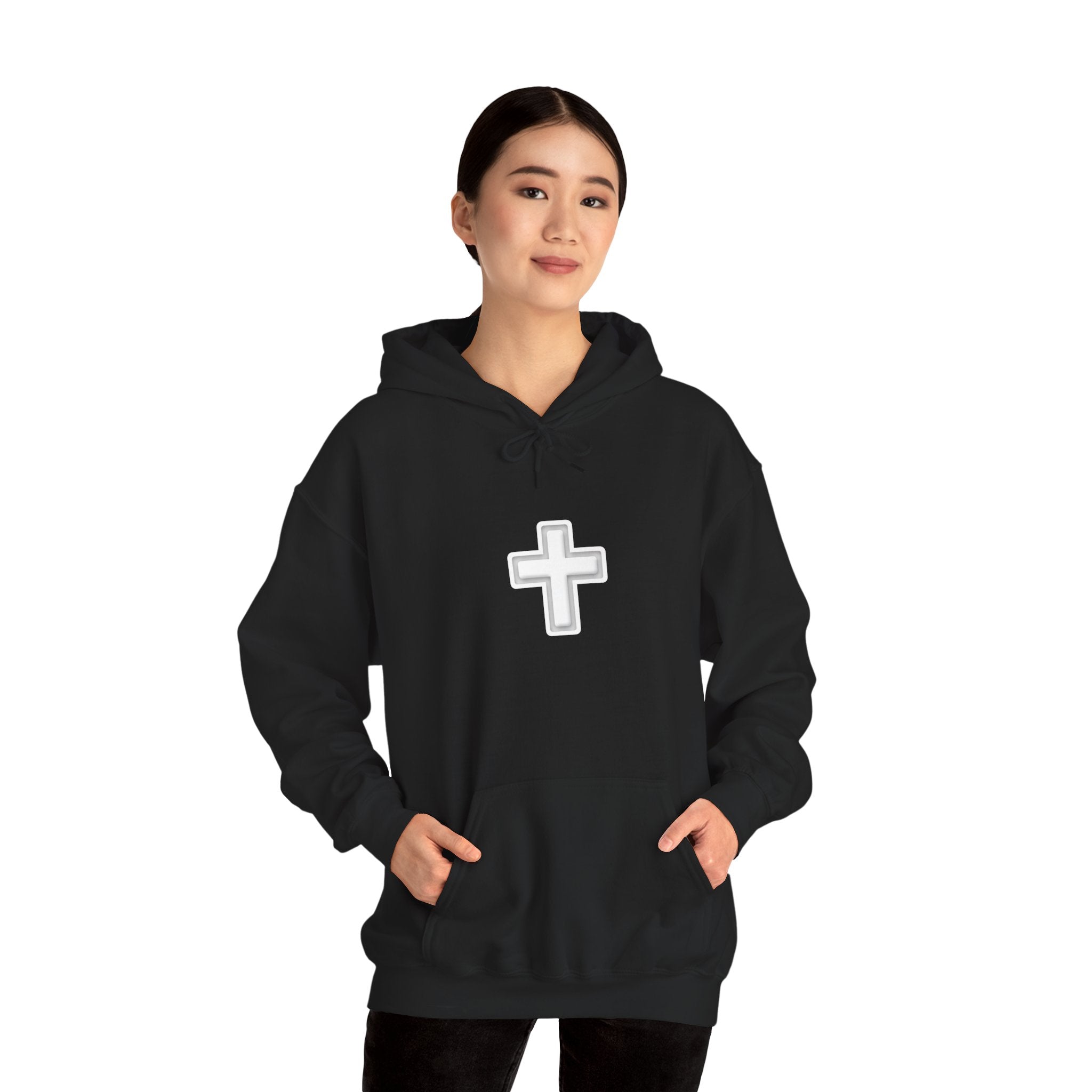Faith Cross Hoodie "If Words Had Power Imagine A Prayer" Christian Pullover