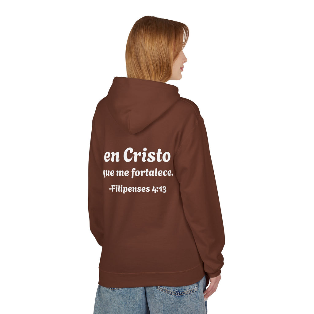 Hoodie "Todo lo puedo en Cristo" Spanish Faith Hoodie (Filipenses 4:13)