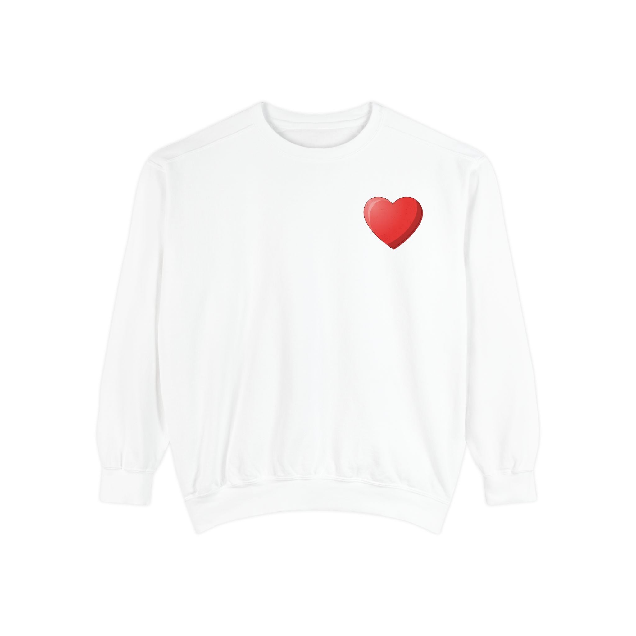 Faith Can Move Mountains Sweatshirt  Heart Chest Graphic