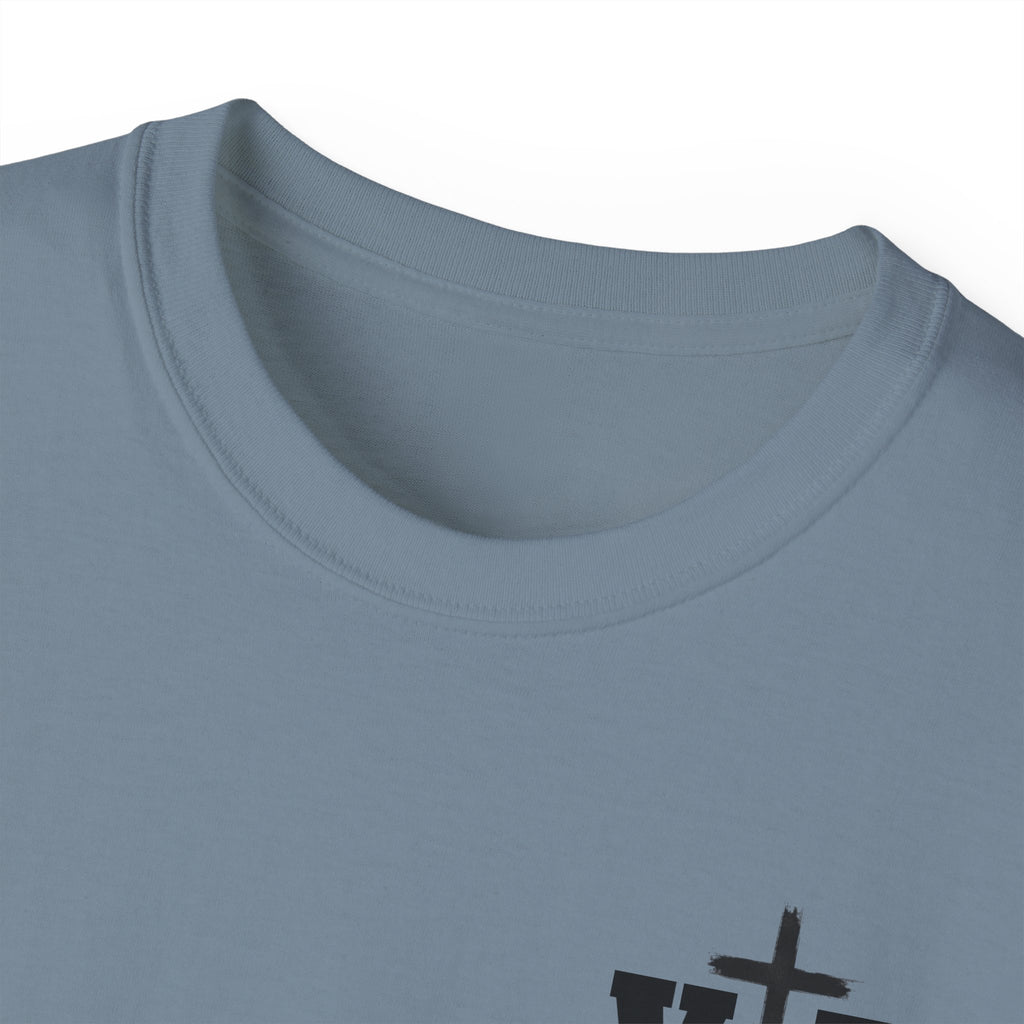 Faith Over Fear T-Shirt — Christian Cross Chest Logo Tee