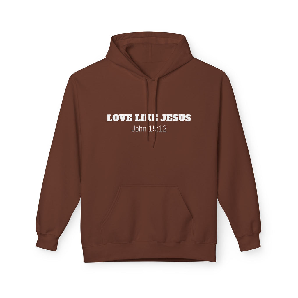 Love Like Jesus Hoodie John 13:34 Christian Faith Pullover