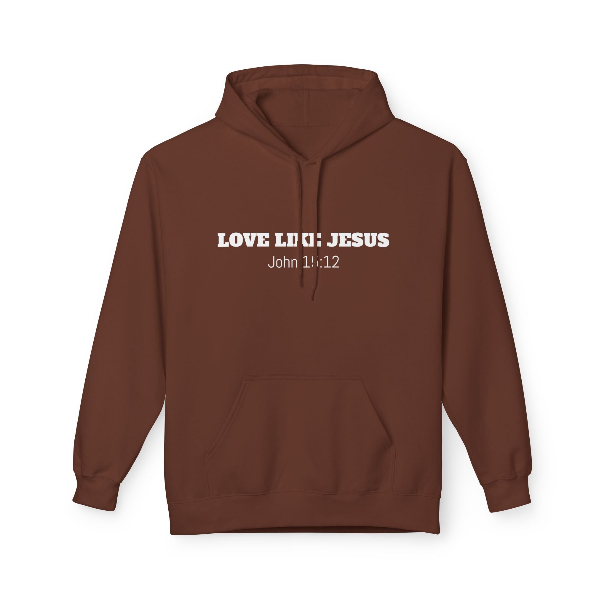 Love Like Jesus Hoodie John 13:34 Christian Faith Pullover