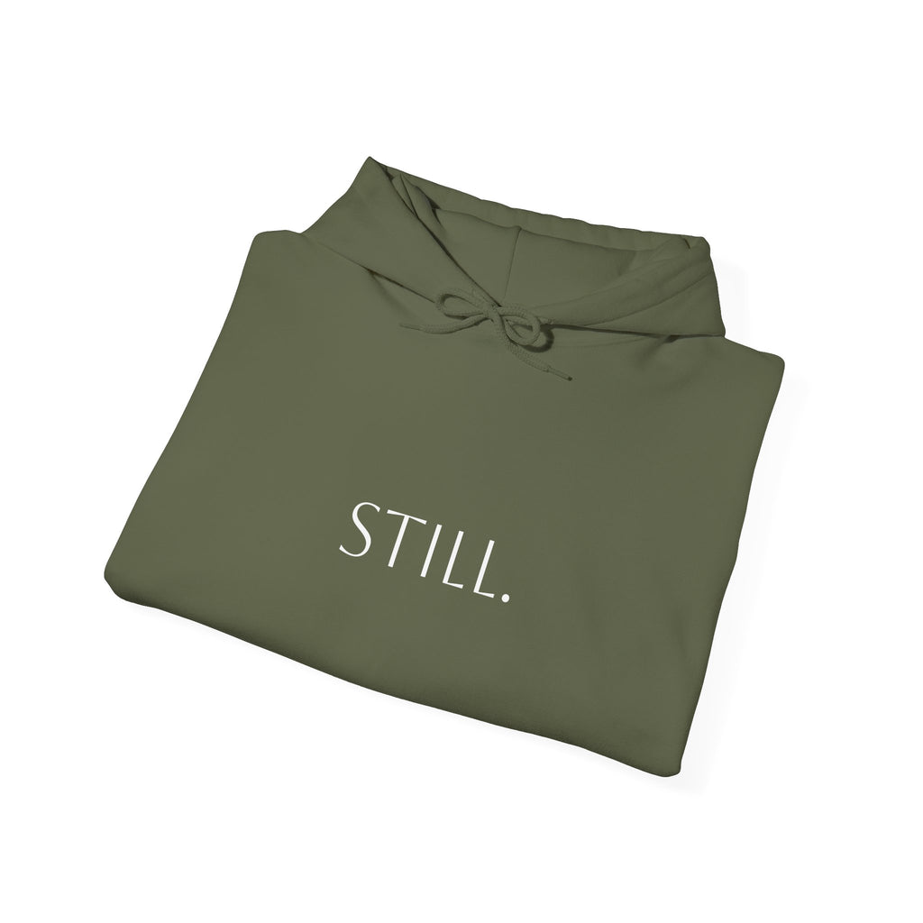 Hoodie "Be Still and Know" Psalm 46:10 Minimal Faith Hoodie