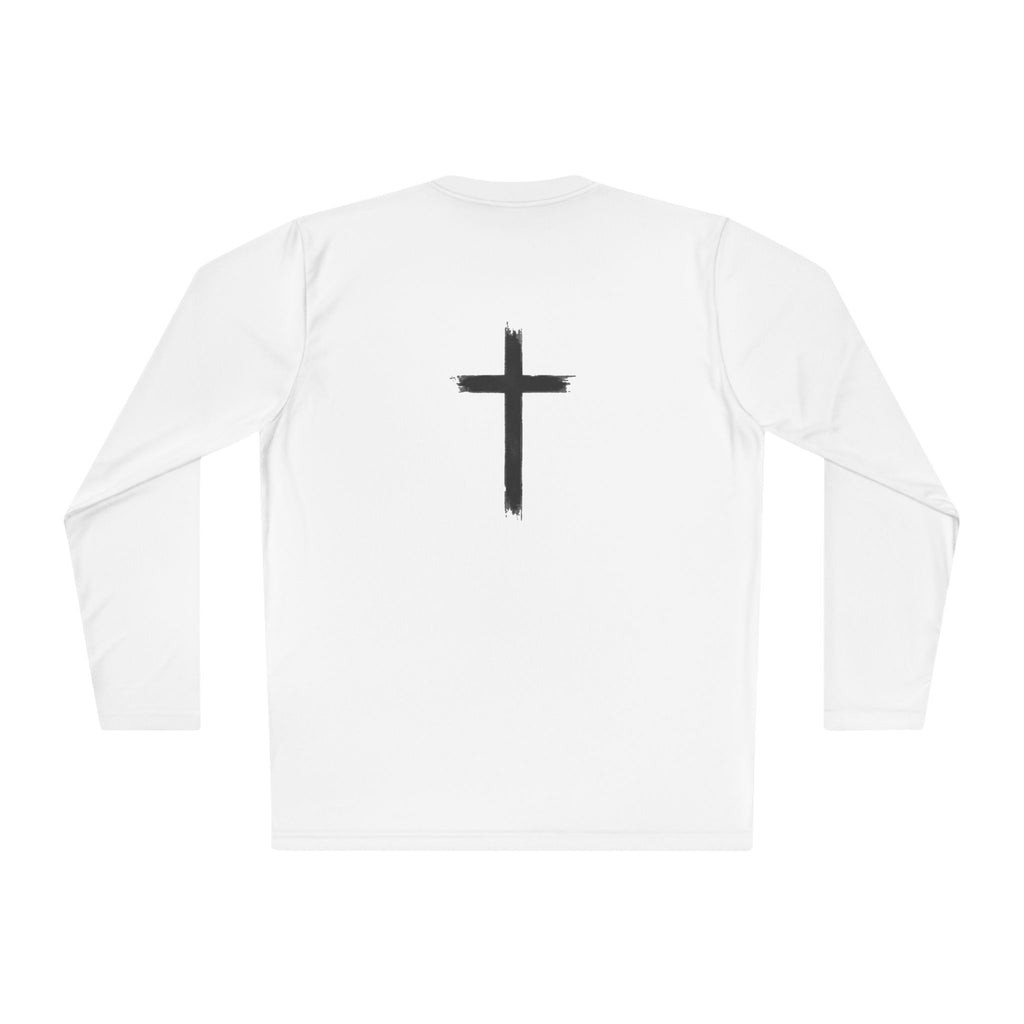Long Sleeve Tee "100% JESUS" Christian Cross Faith Shirt