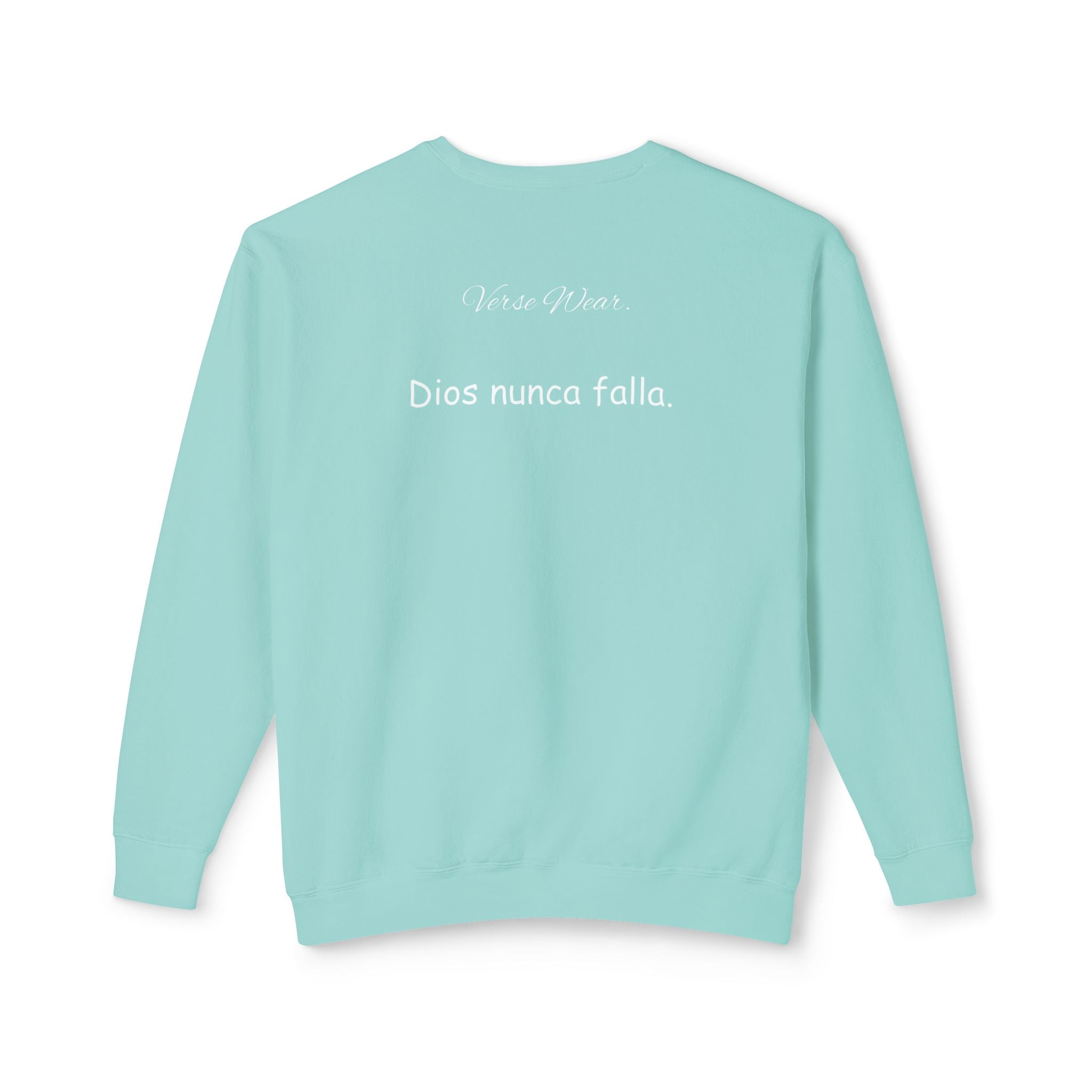 Dios nunca falla. — Small Cross Front & "Dios nunca falla" Script Back