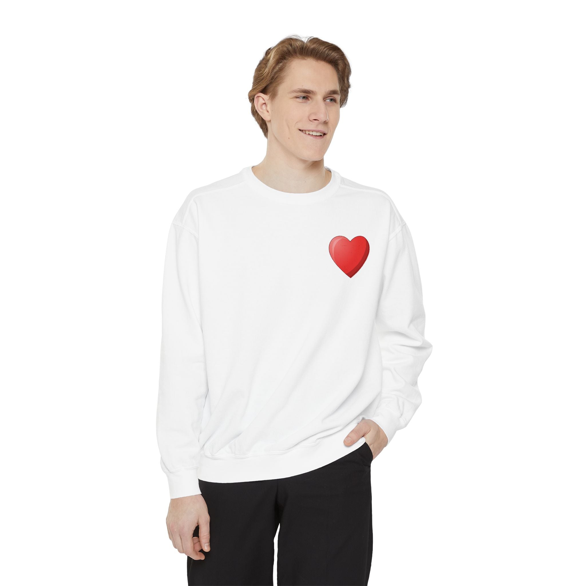Faith Can Move Mountains Sweatshirt  Heart Chest Graphic