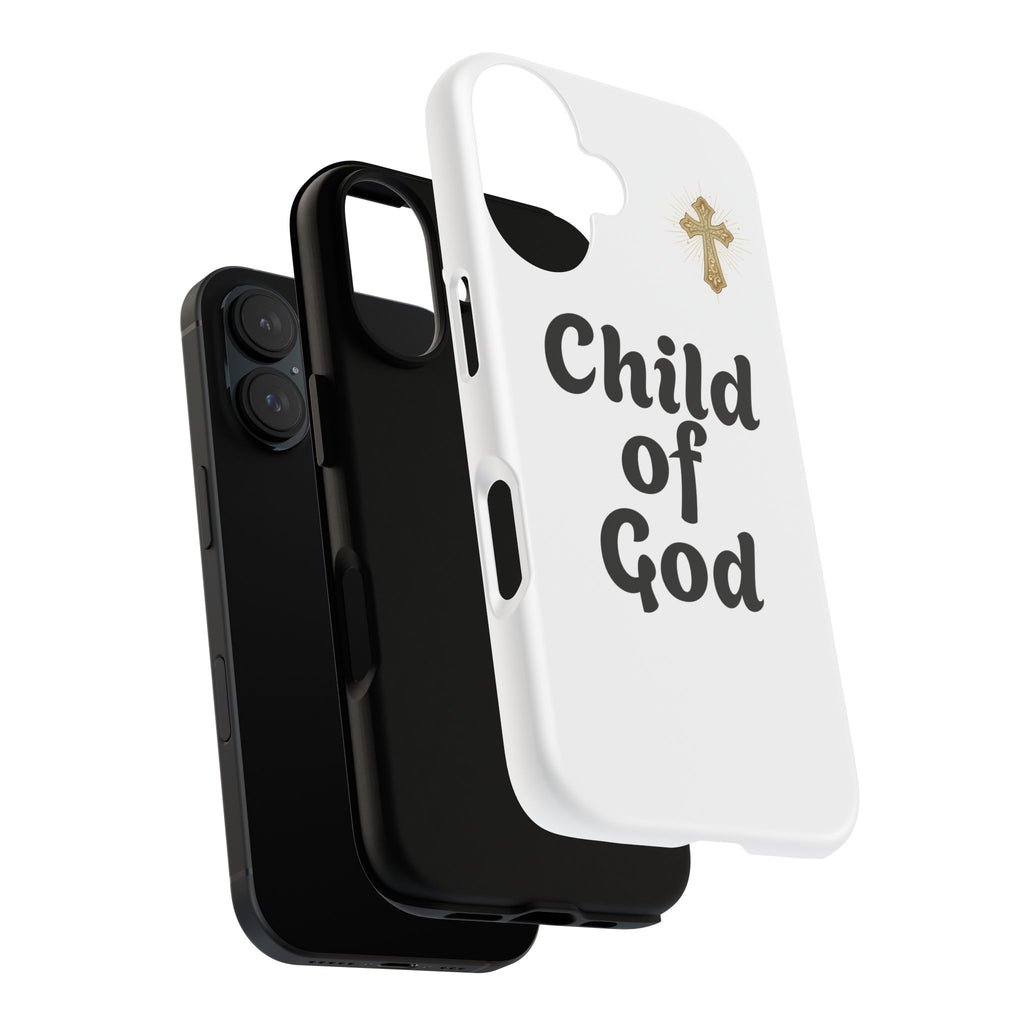 Phone Case  "Child of God" Christian Cross Protective Tough Case