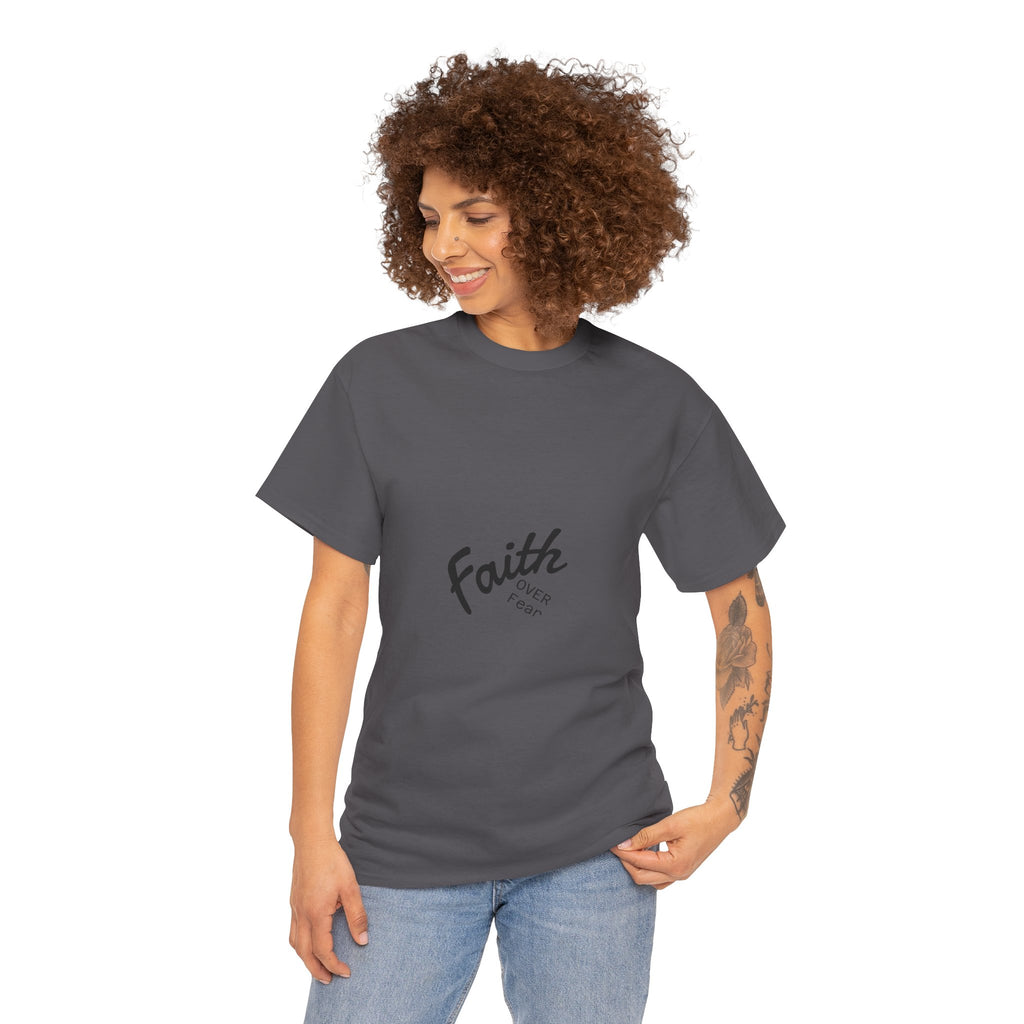 Faith Over Fear "God First" Tee Inspirational Christian T-Shirt