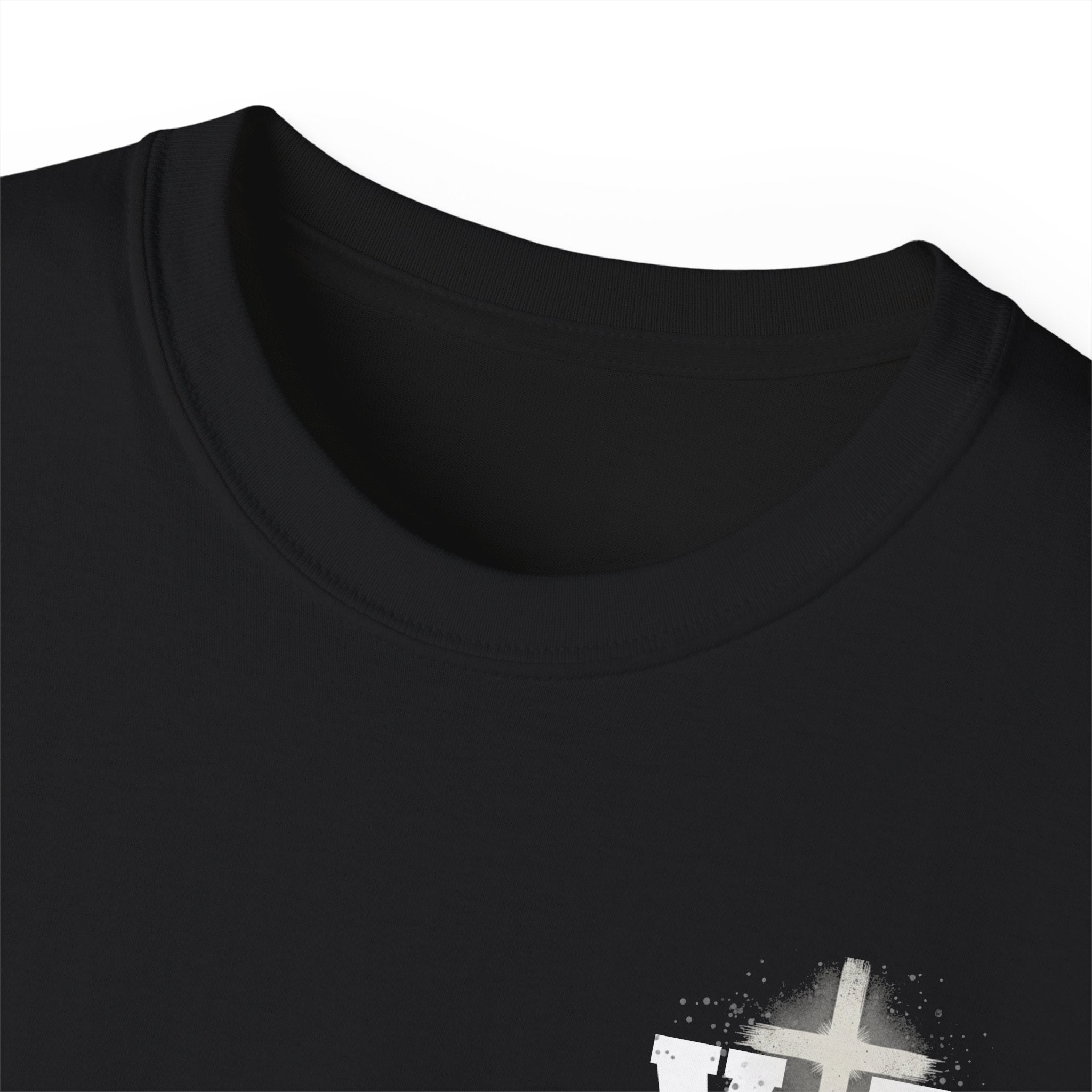 Faith Over Fear T-Shirt — Christian Cross Chest Logo Tee
