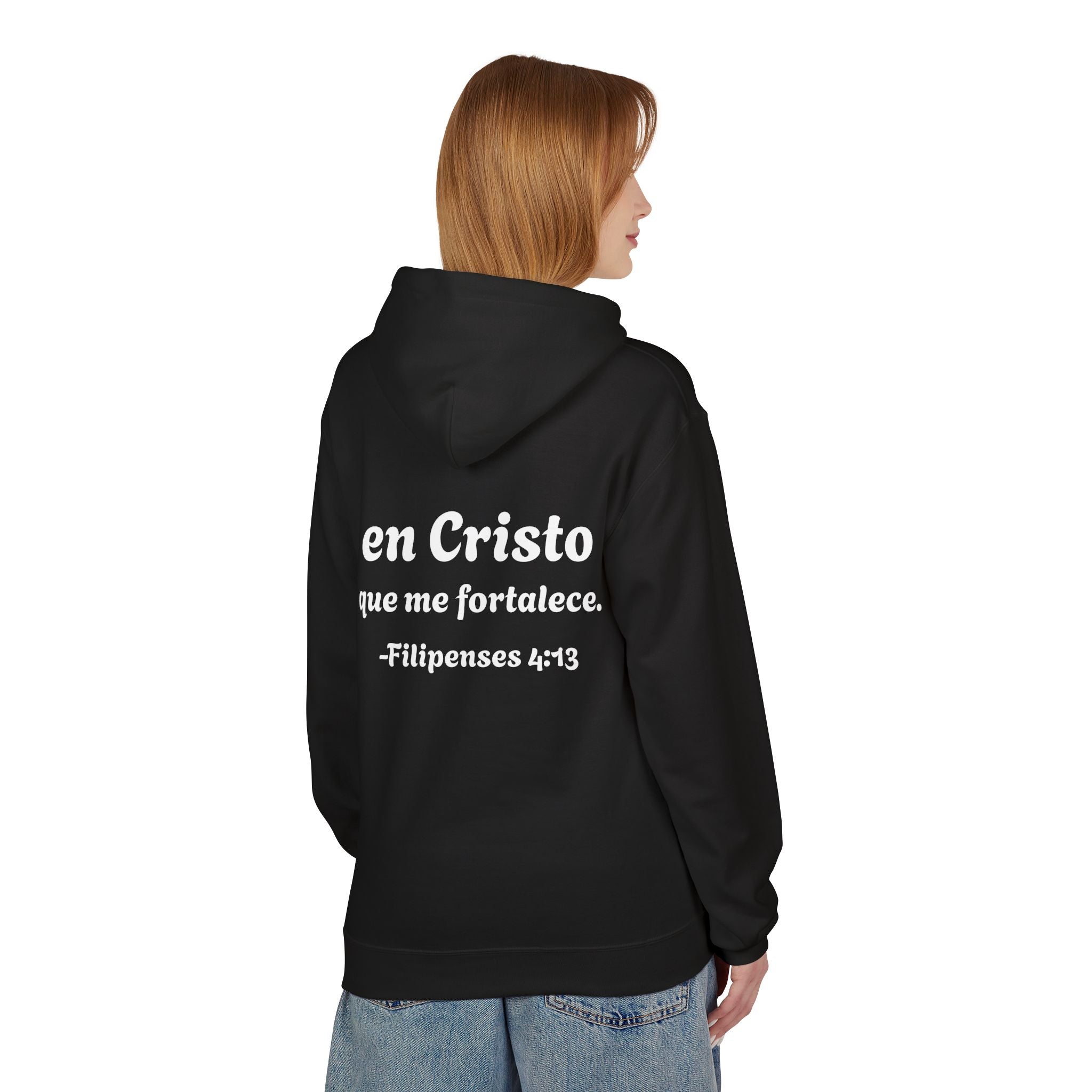 Hoodie "Todo lo puedo en Cristo" Spanish Faith Hoodie (Filipenses 4:13)
