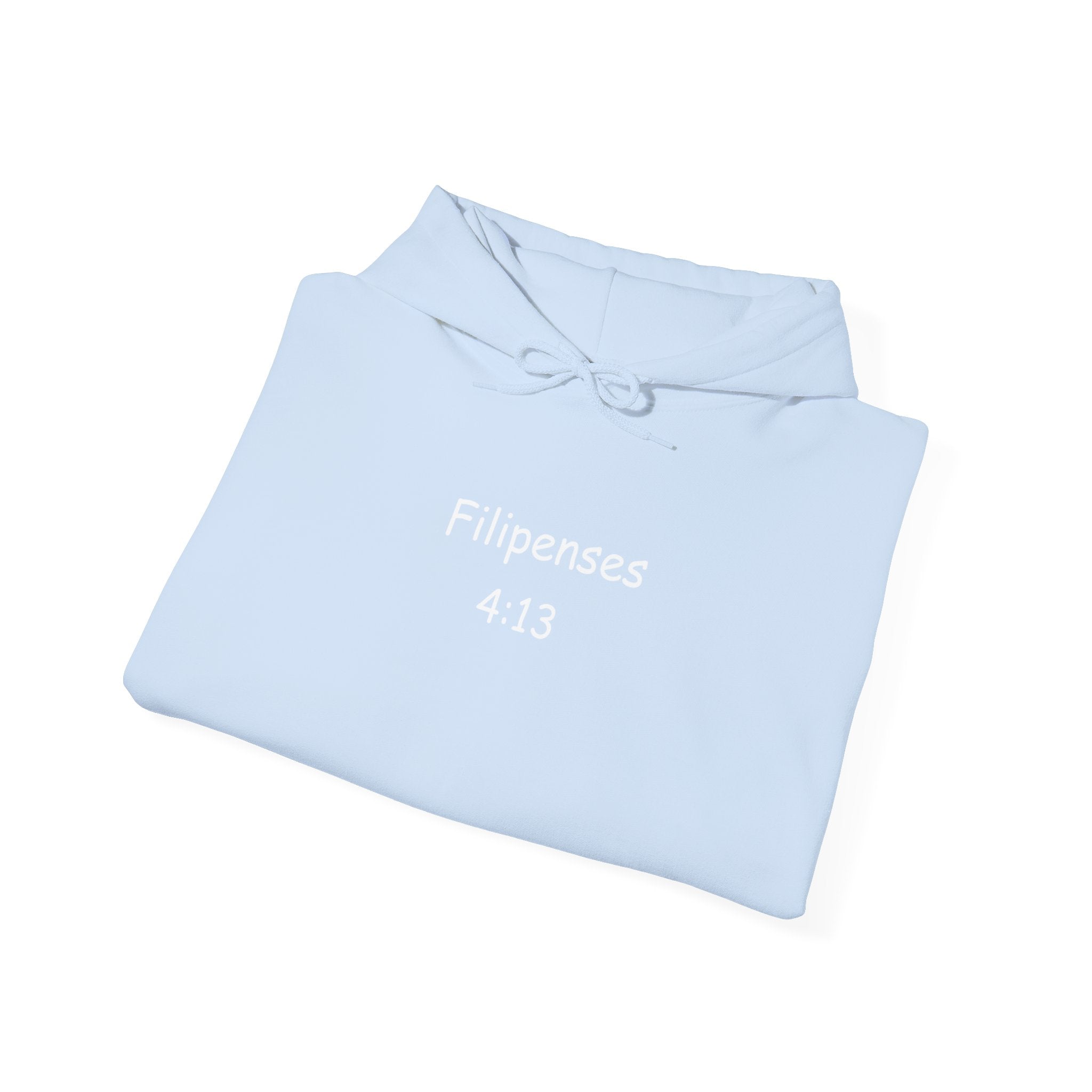 Filipenses 4:13 Hoodie 'Todo lo puedo en Cristo que me fortalece'.