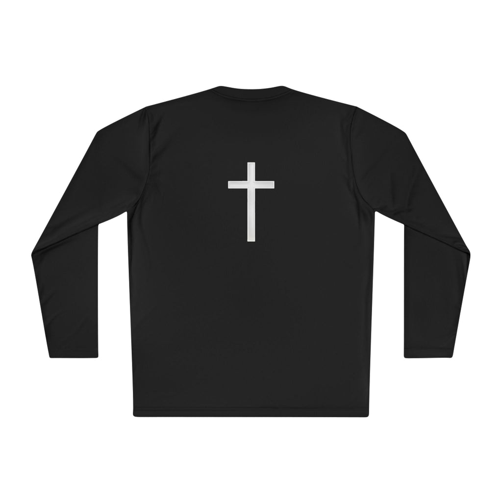Long Sleeve Tee "100% JESUS" Christian Cross Faith Shirt