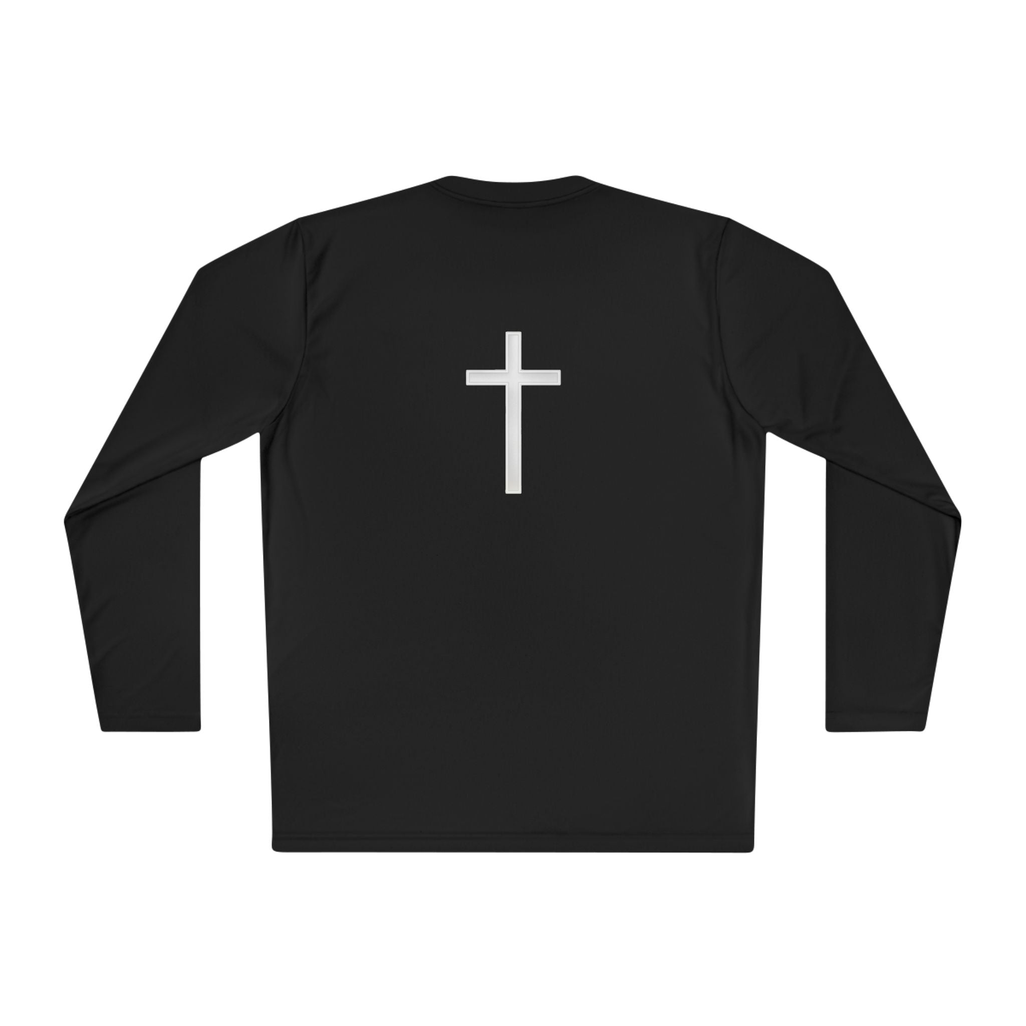 Long Sleeve Tee "100% JESUS" Christian Cross Faith Shirt