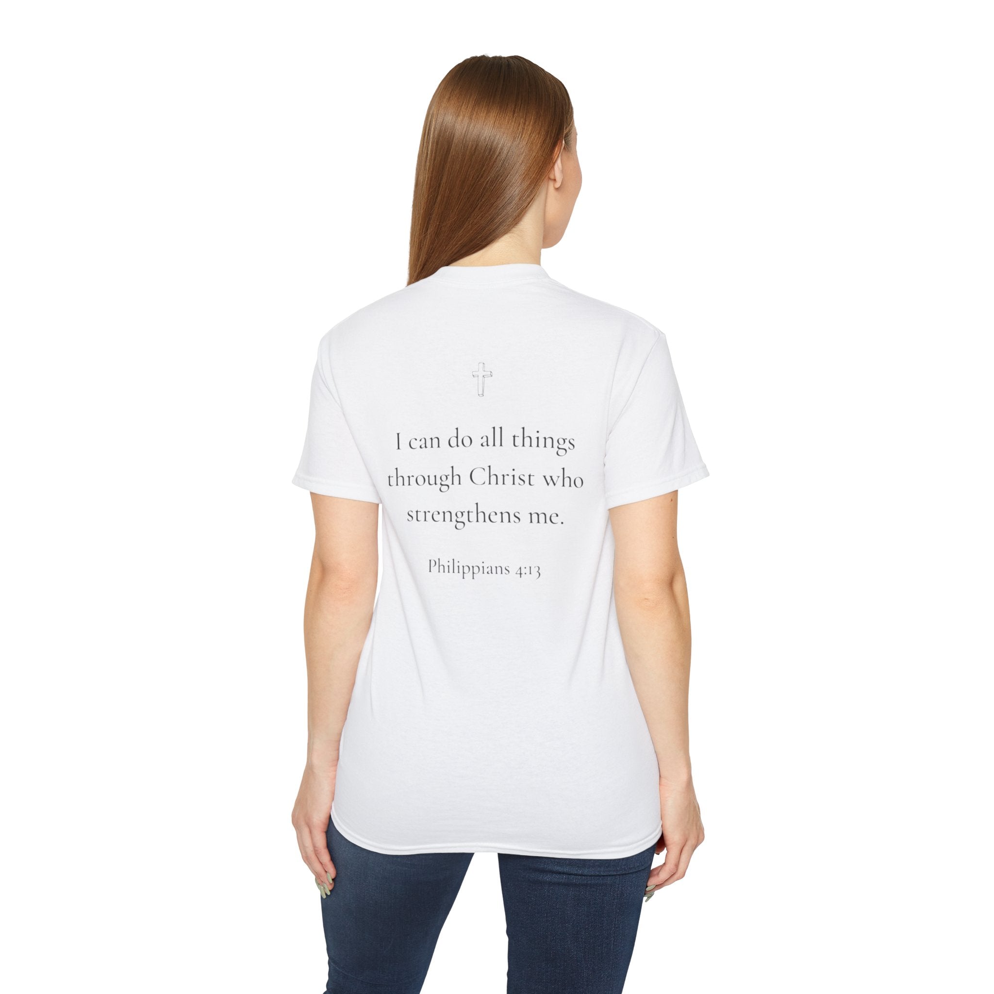 Child of God T-Shirt Philippians 4:13 Inspirational Christian Tee