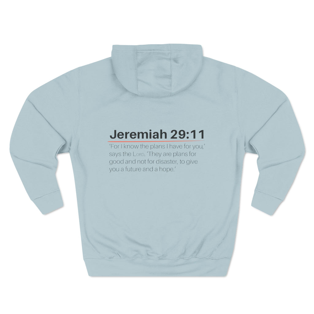 Jeremiah 29:11 Hoodie Christian Bible Verse Fleece Hoodie
