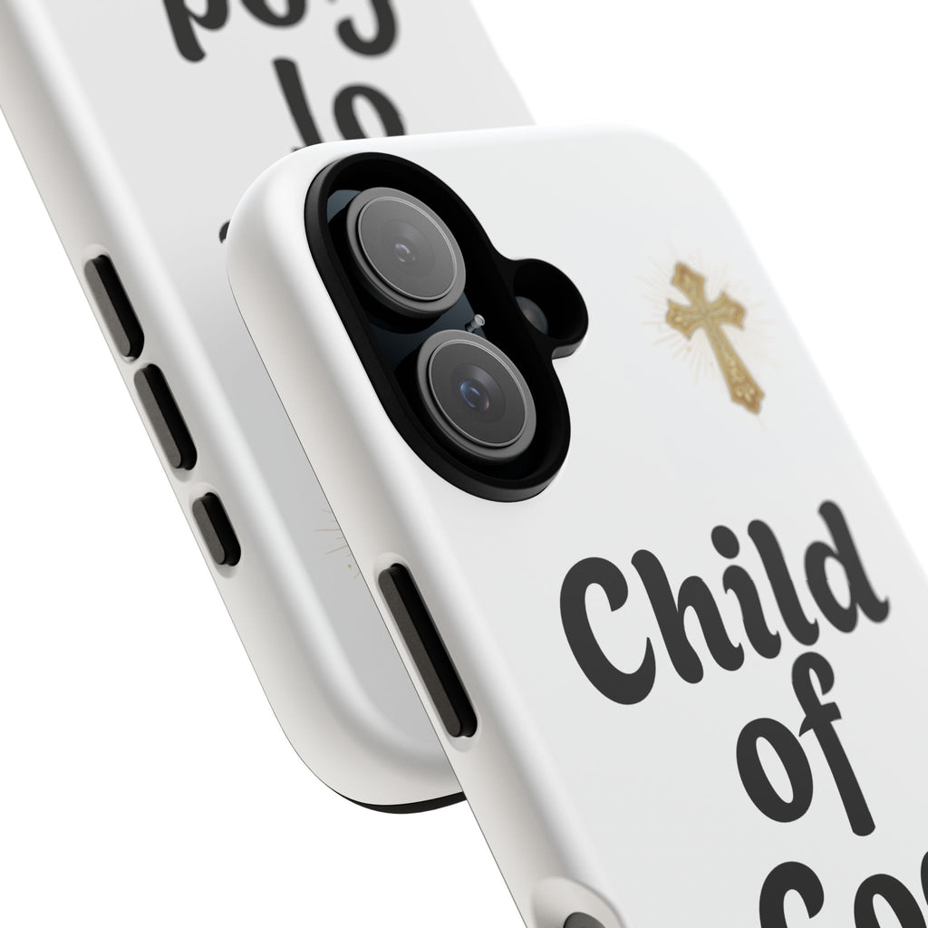 Phone Case  "Child of God" Christian Cross Protective Tough Case