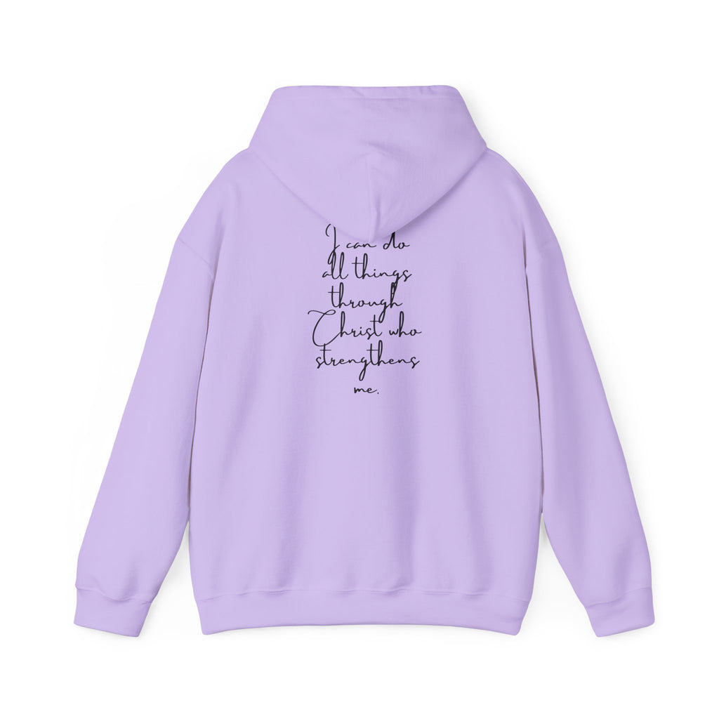 Philippians 4:13 Hoodie 'I Can Do All Things' Inspirational Faith Sweatshirt