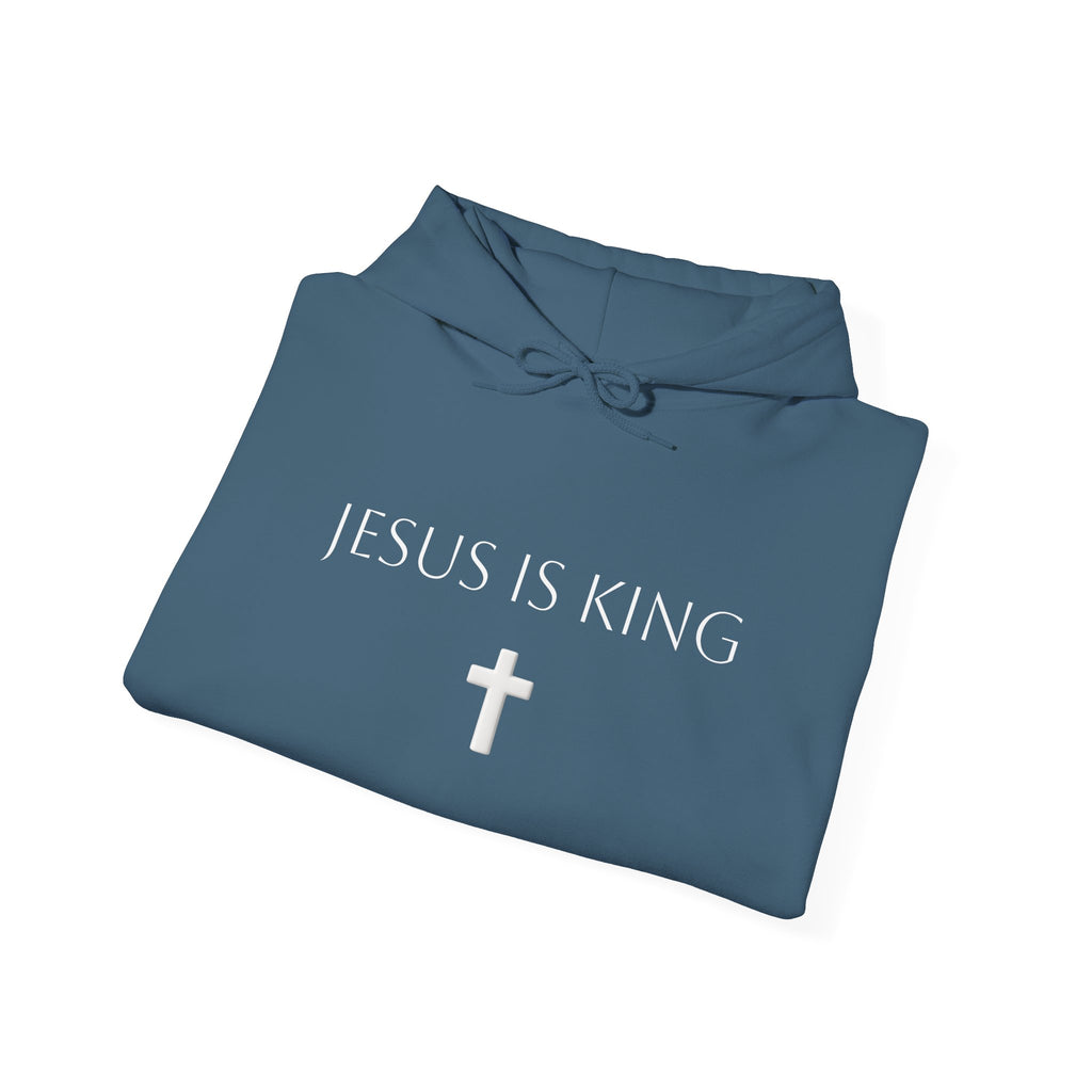 Minimal Cross Hoodie Small Center Chest Cross Graphic Religious Pullover
