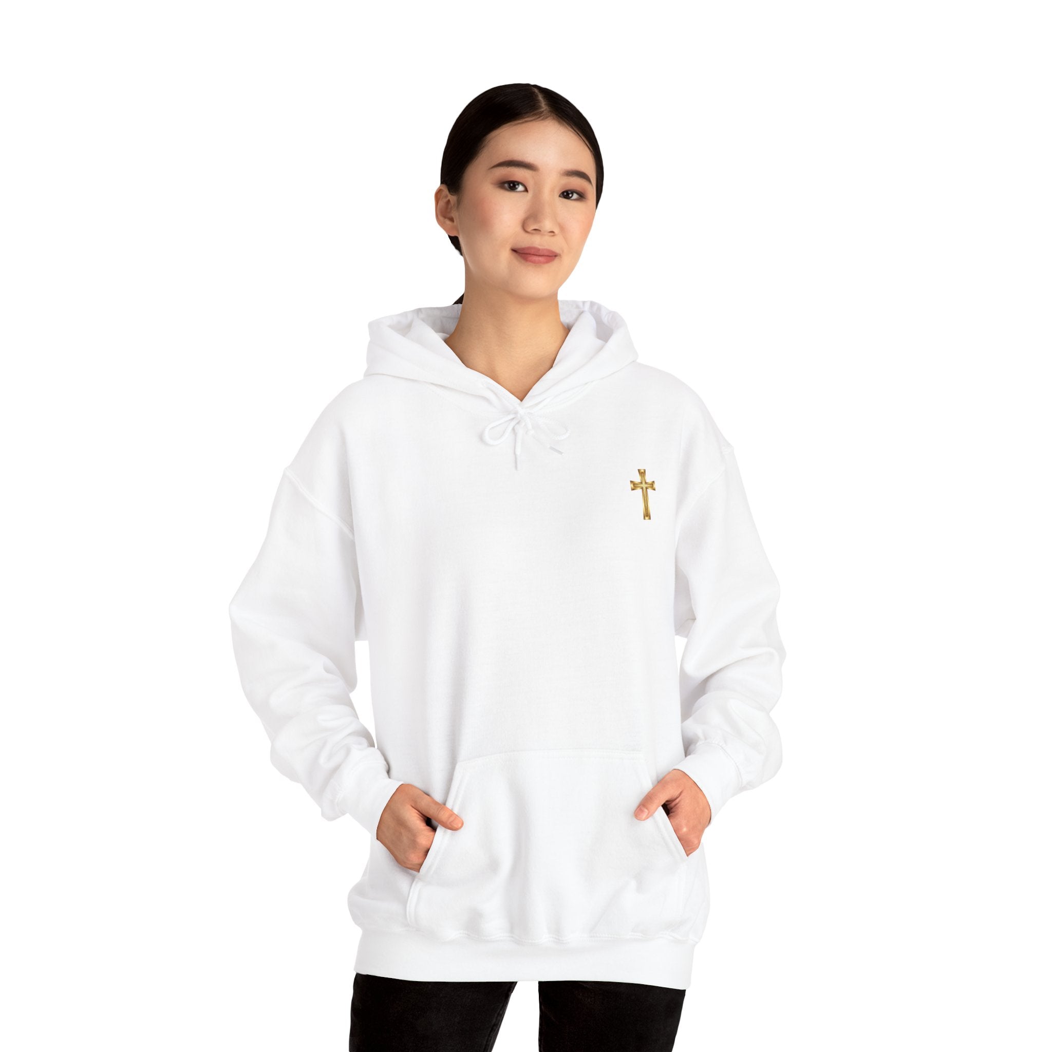 Christian Cross Hoodie "If It's Not From God I'll Wait" Inspirational Faith Sweatshirt