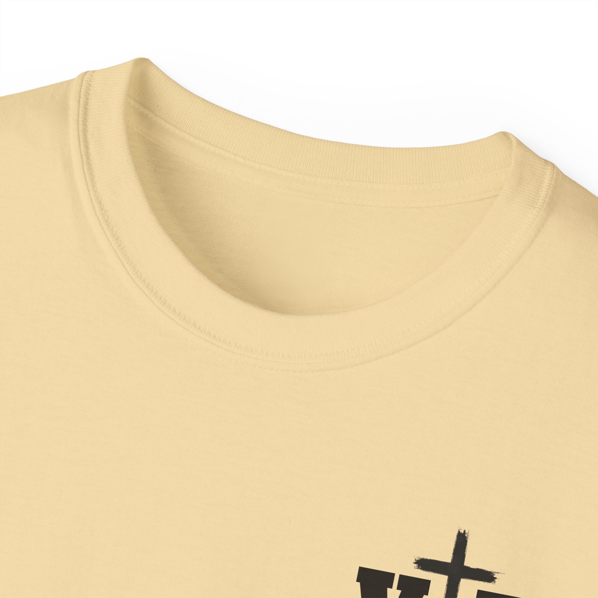Faith Over Fear T-Shirt — Christian Cross Chest Logo Tee