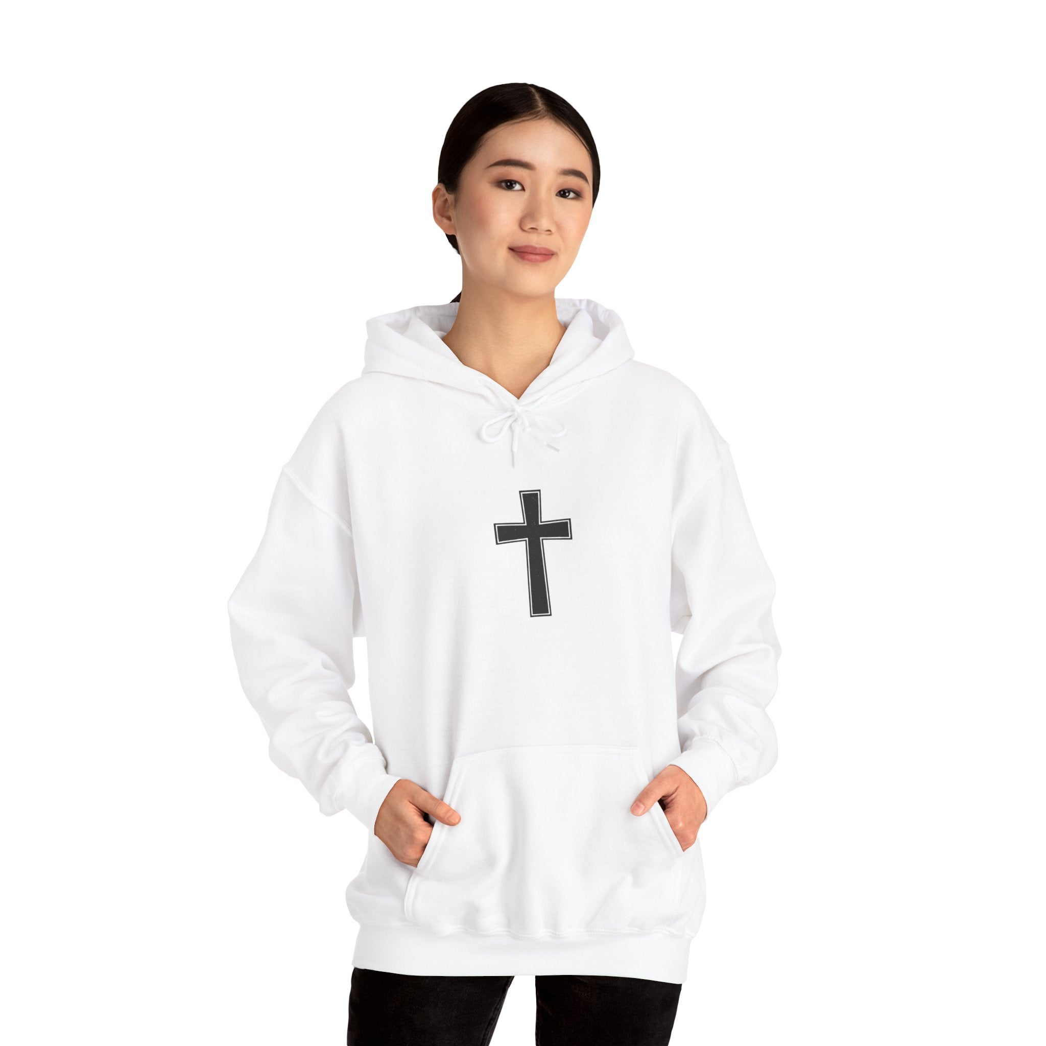 Faith Cross Hoodie "If Words Had Power Imagine A Prayer" Christian Pullover