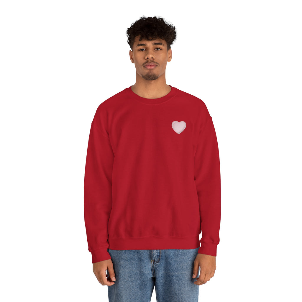 Crewneck Sweatshirt — 'Dios nunca falla' Script Heart Spiritual Pullover