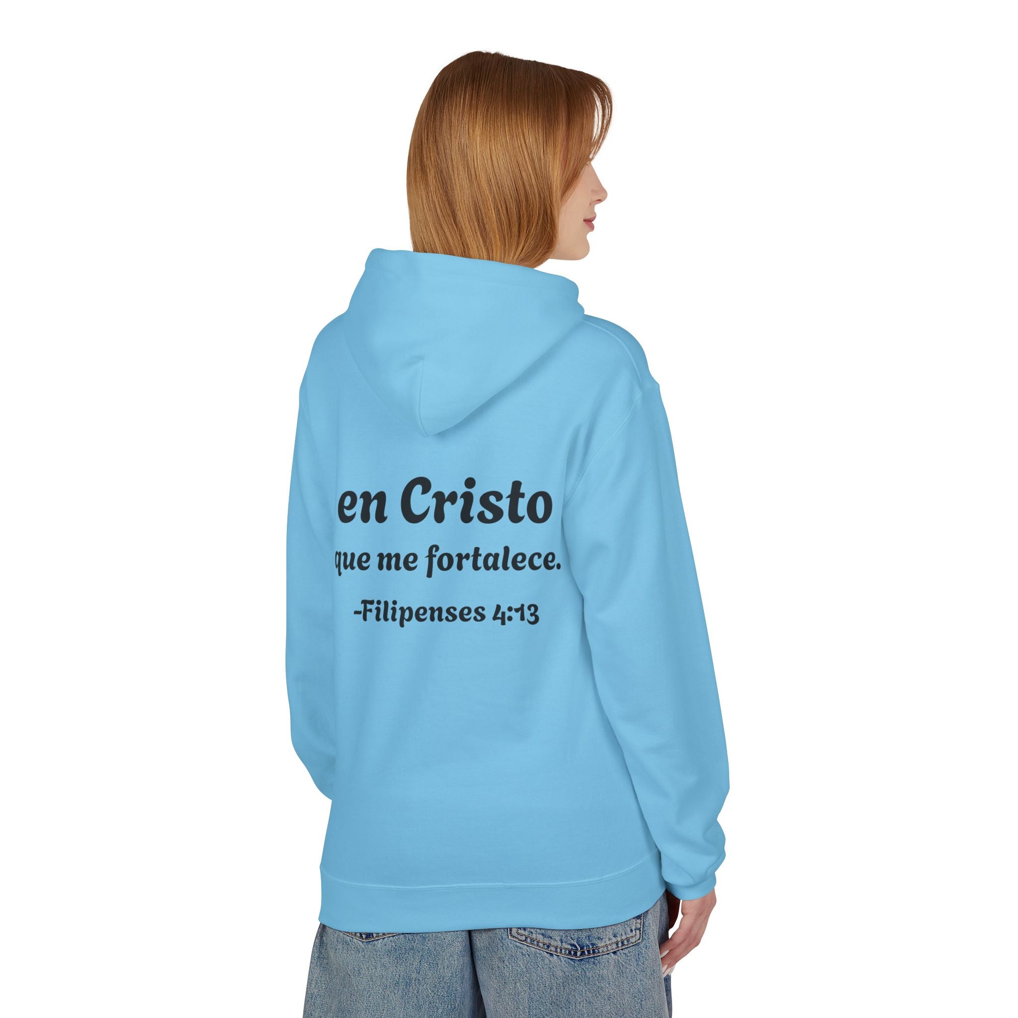 Hoodie "Todo lo puedo en Cristo" Spanish Faith Hoodie (Filipenses 4:13)