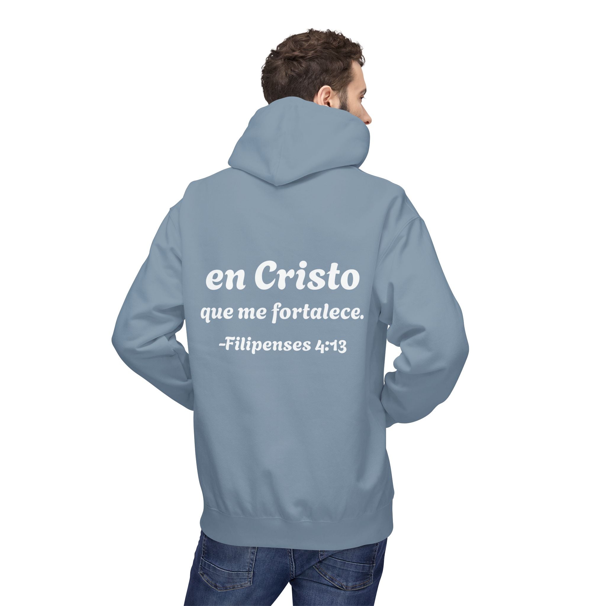 Hoodie "Todo lo puedo en Cristo" Spanish Faith Hoodie (Filipenses 4:13)